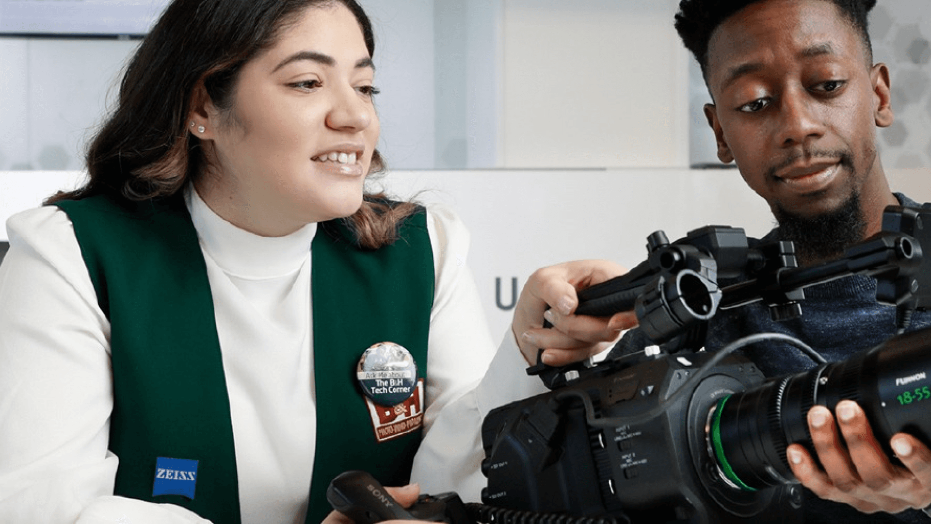 Close up of photo and video equipment in a professional photographer's workspace