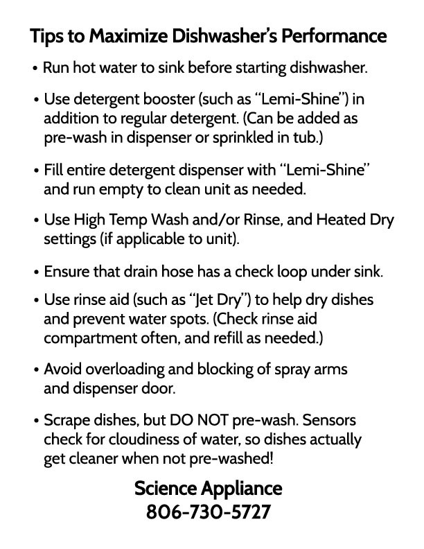 Dishwasher Tips