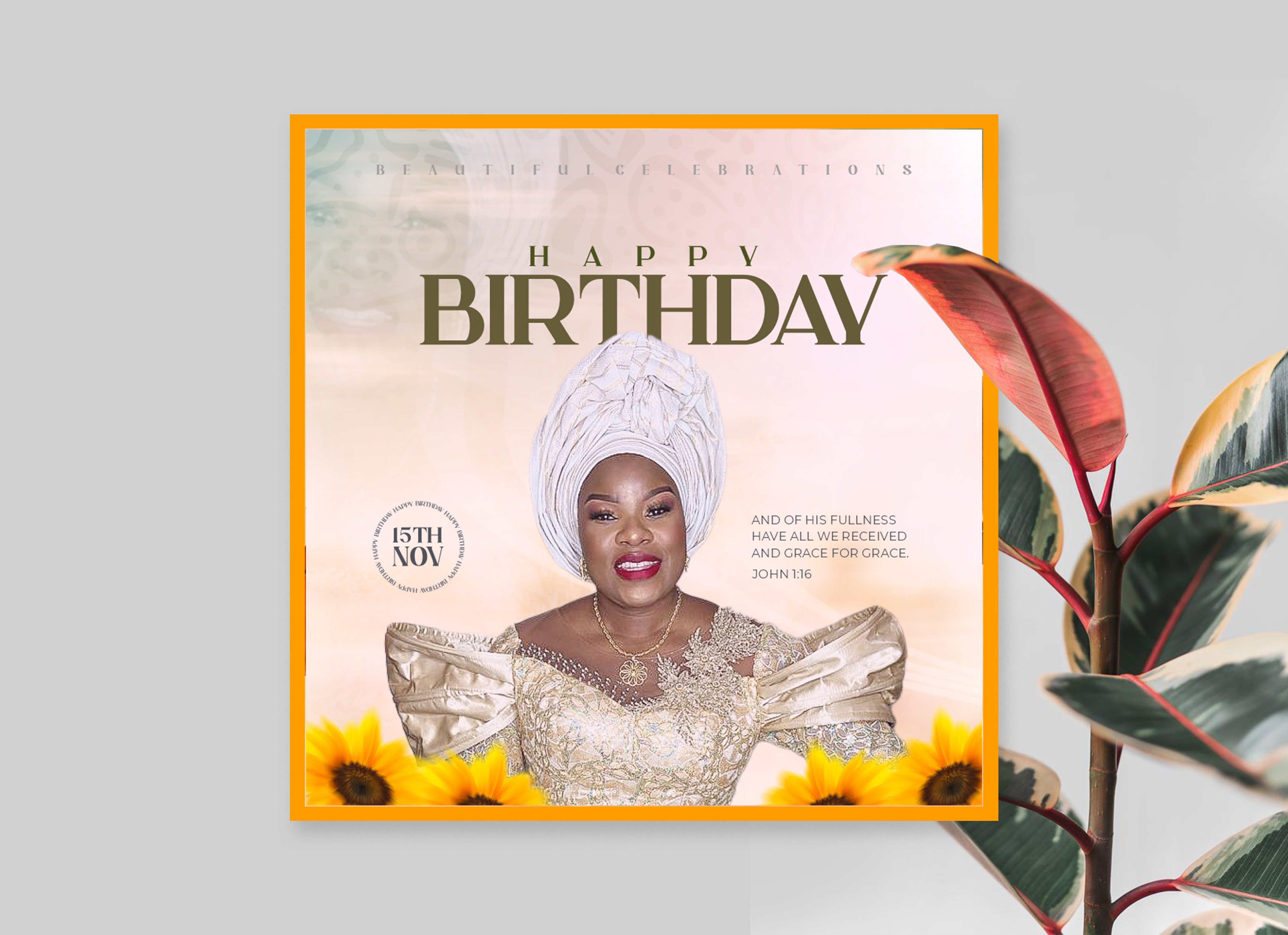 Colorful birthday celebration design with balloons, confetti, and festive elements.