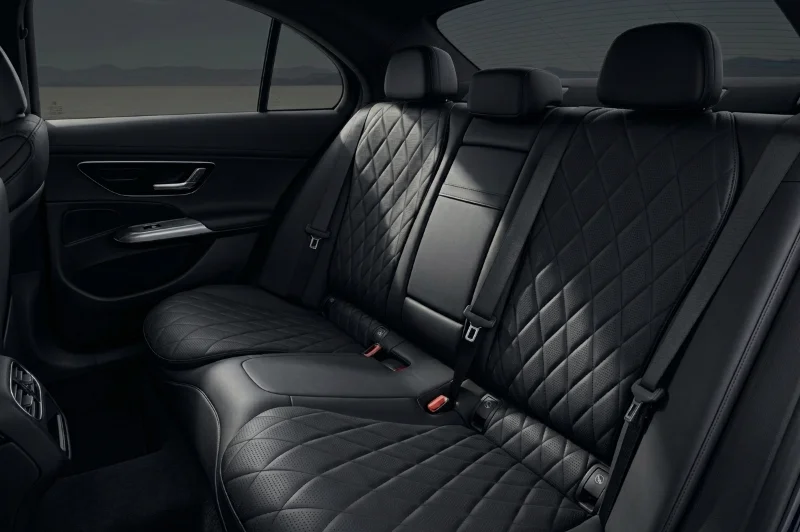 The spacious interior of the Mercedes S-Class