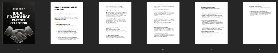 Entrepedia 1755590877151-Ideal-Franchise-Partner-Selection---Checklist