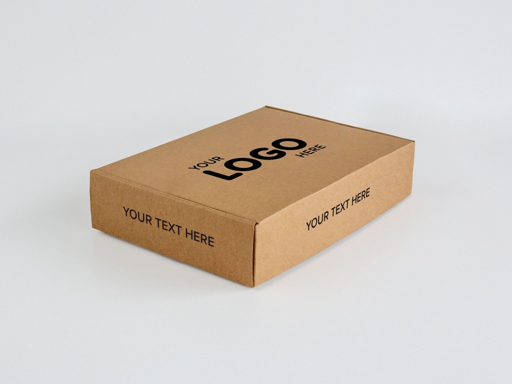 Full colour merch swag pack box side