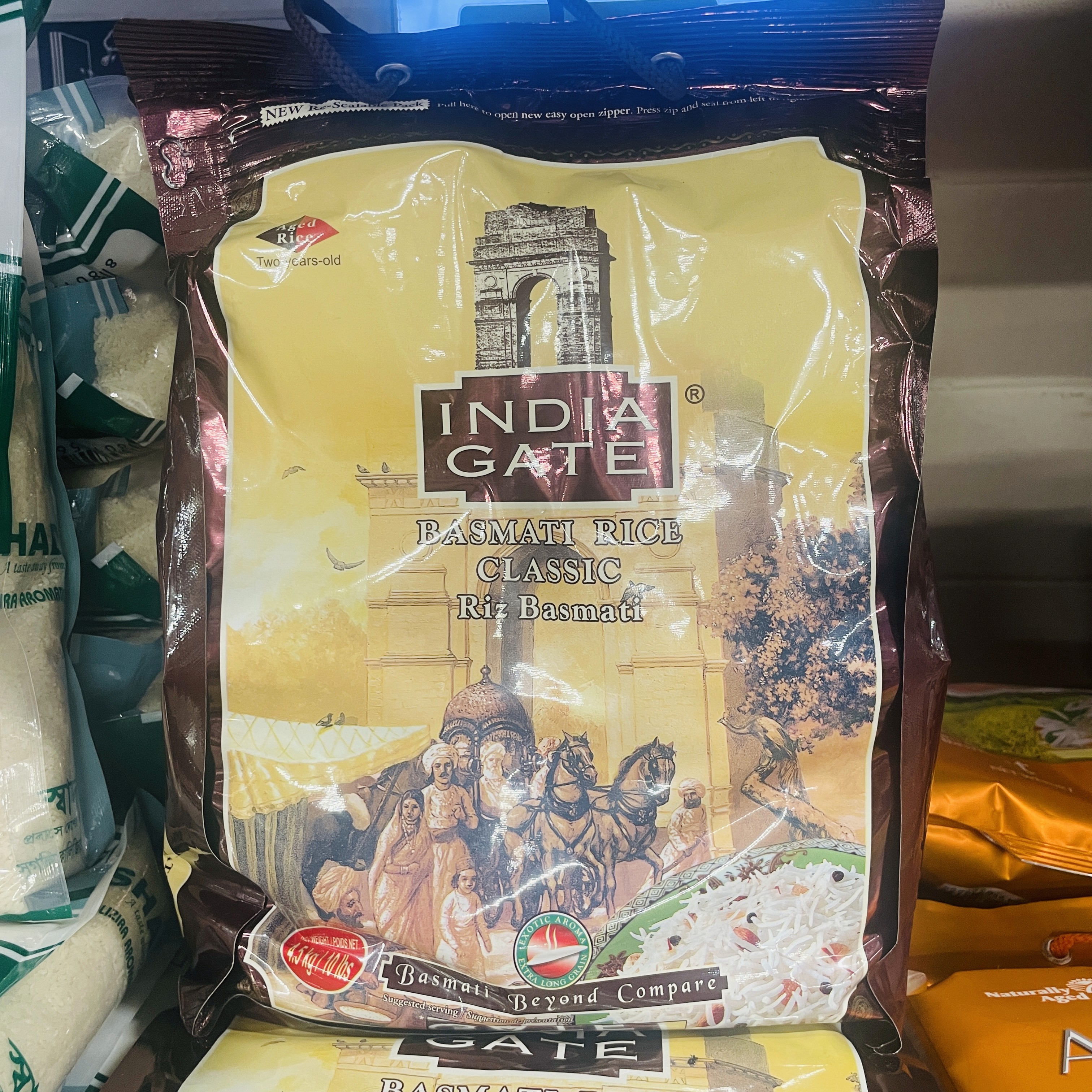 India Gate basmati rice classic available at International Food Market Orlando.