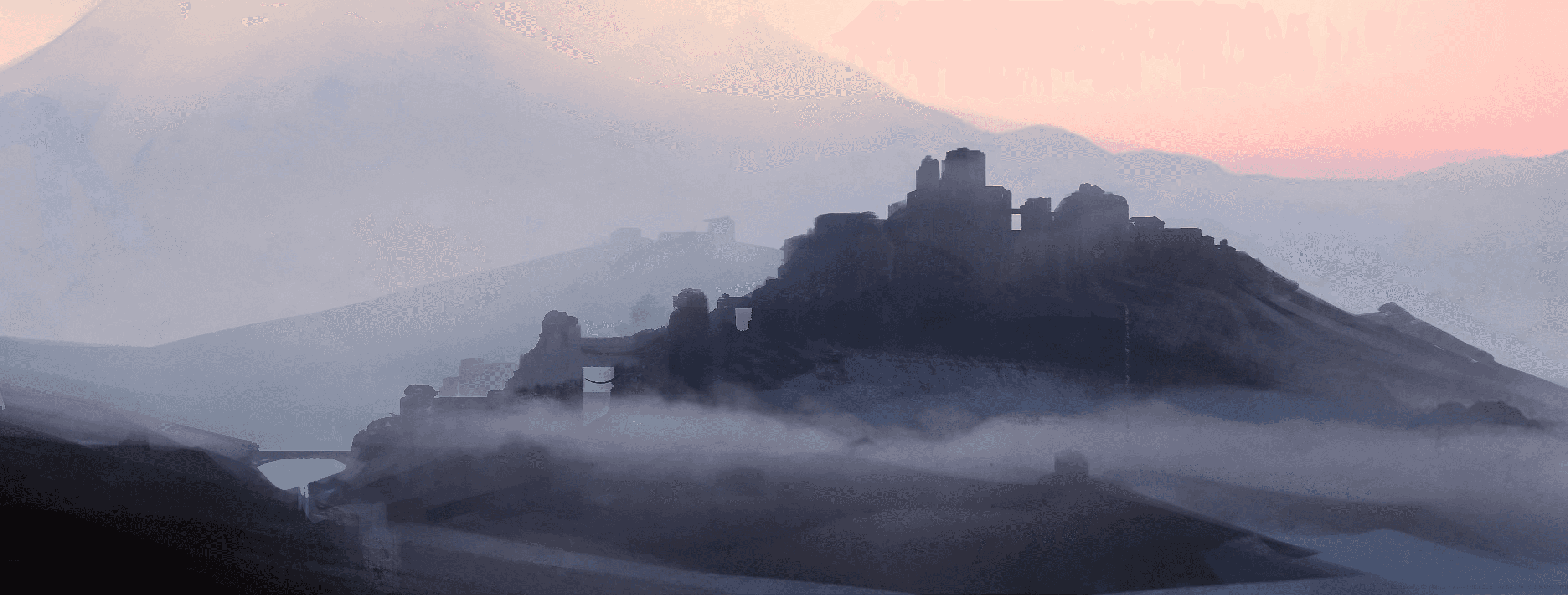 The Hobbit visual development – key moment concept for the trilogy's cinematic world