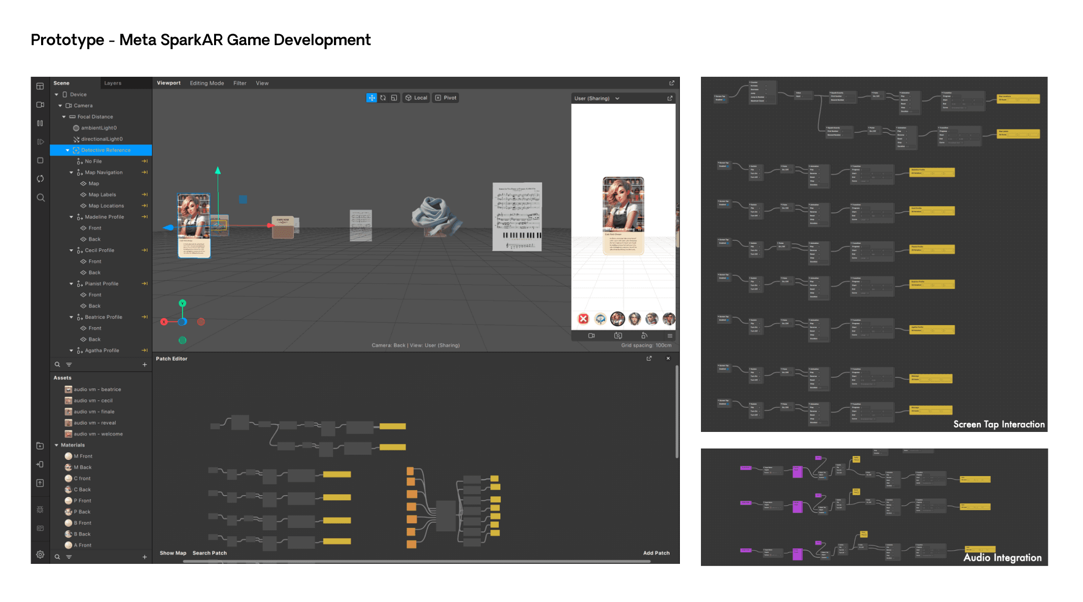 design process prototyping through meta spark AR program