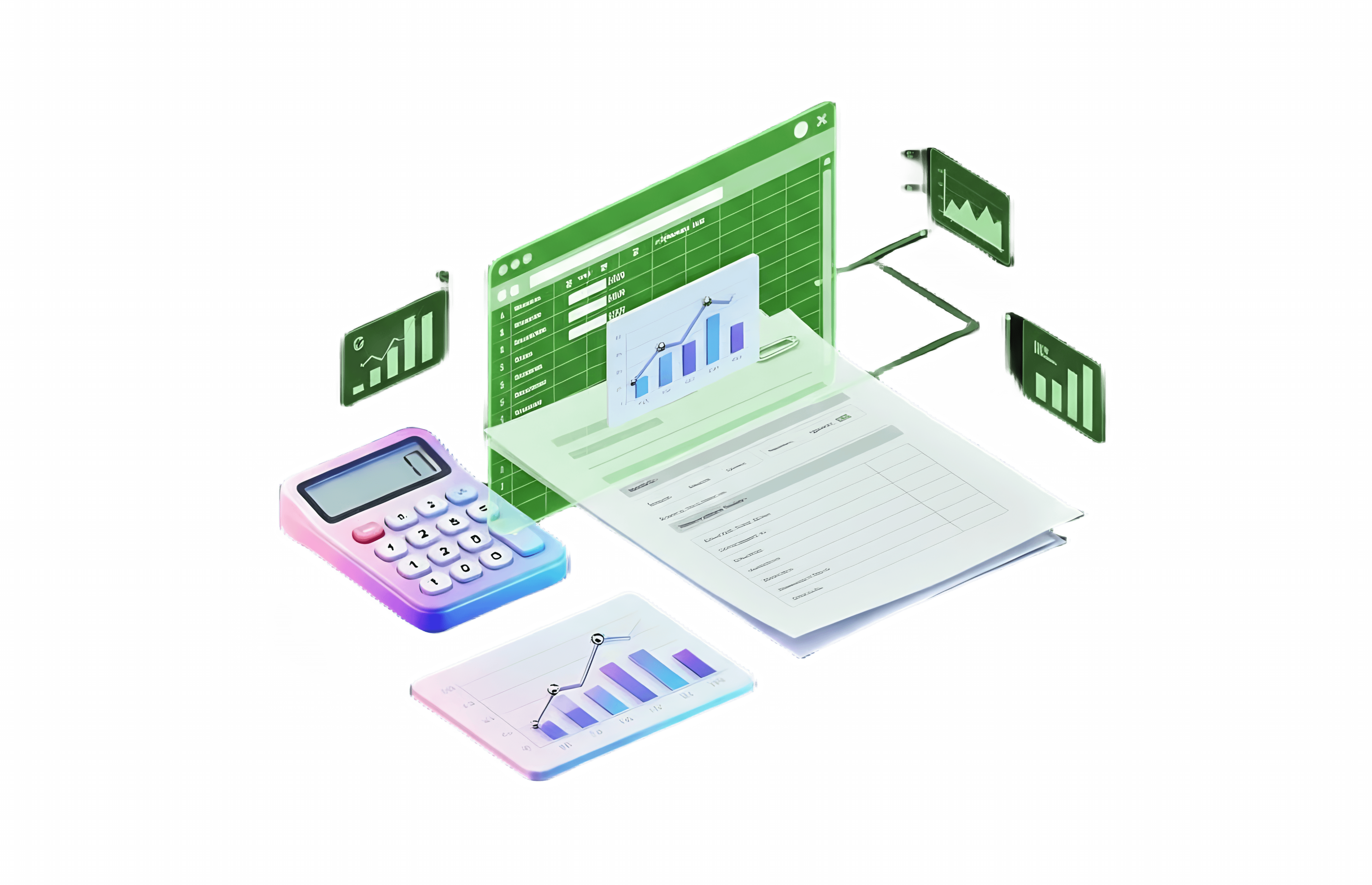 computer with budget template spreadsheet calculator