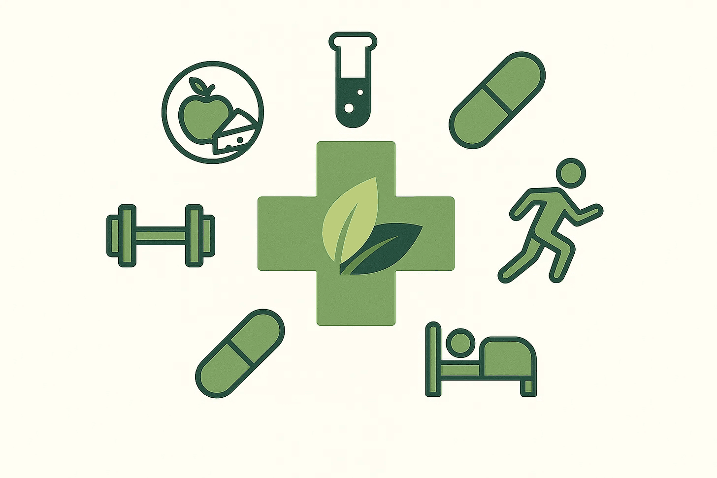 Snowy forest path with sun shining through trees