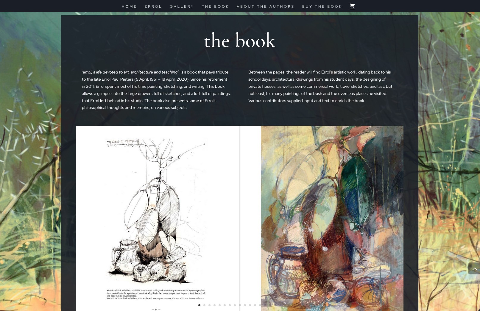 A preview of the book's interior pages, giving visitors a sense of the artwork and stories inside.