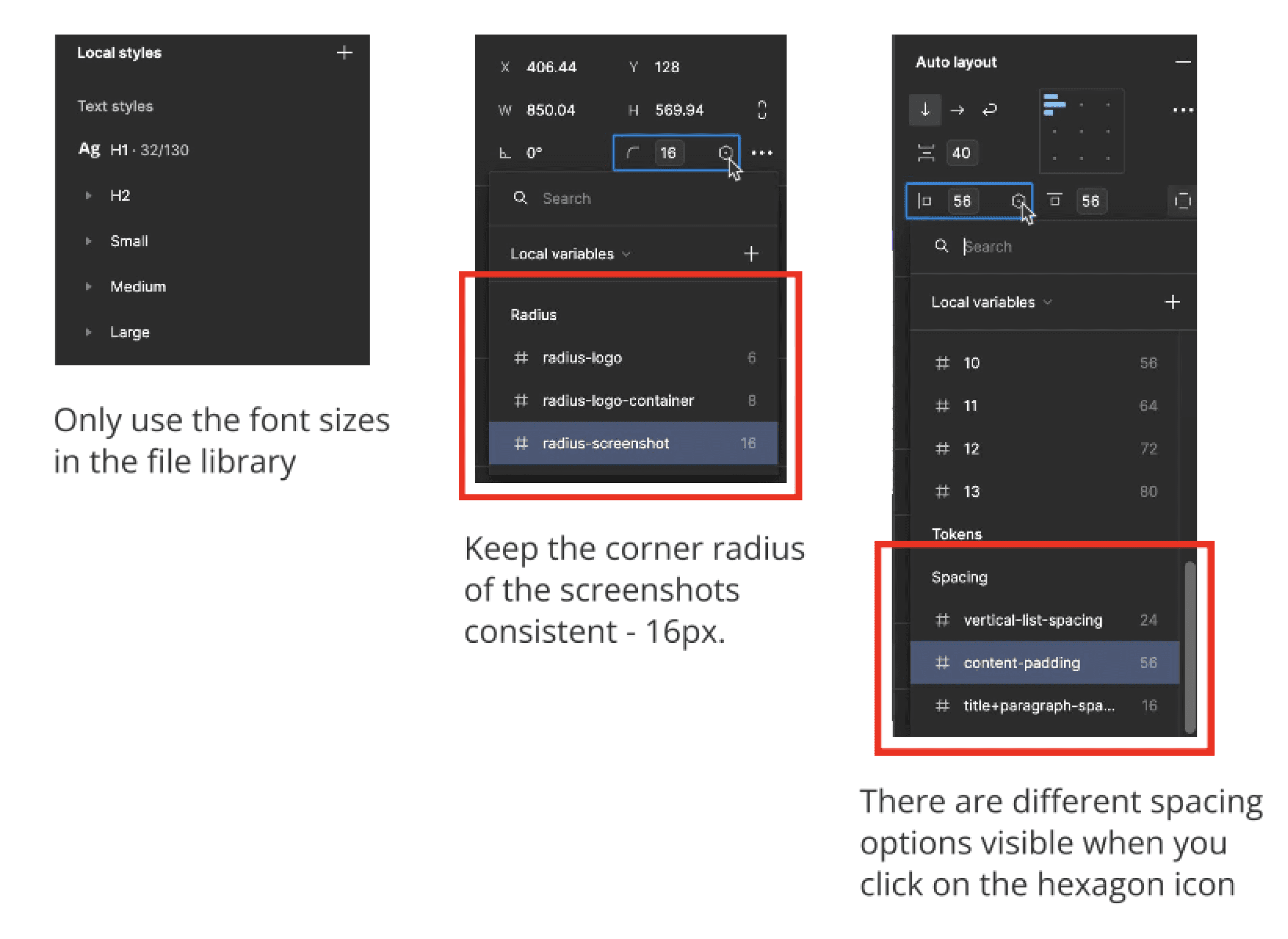 Documentation for the Marketing team to use to ensure consistency in the promotional materials