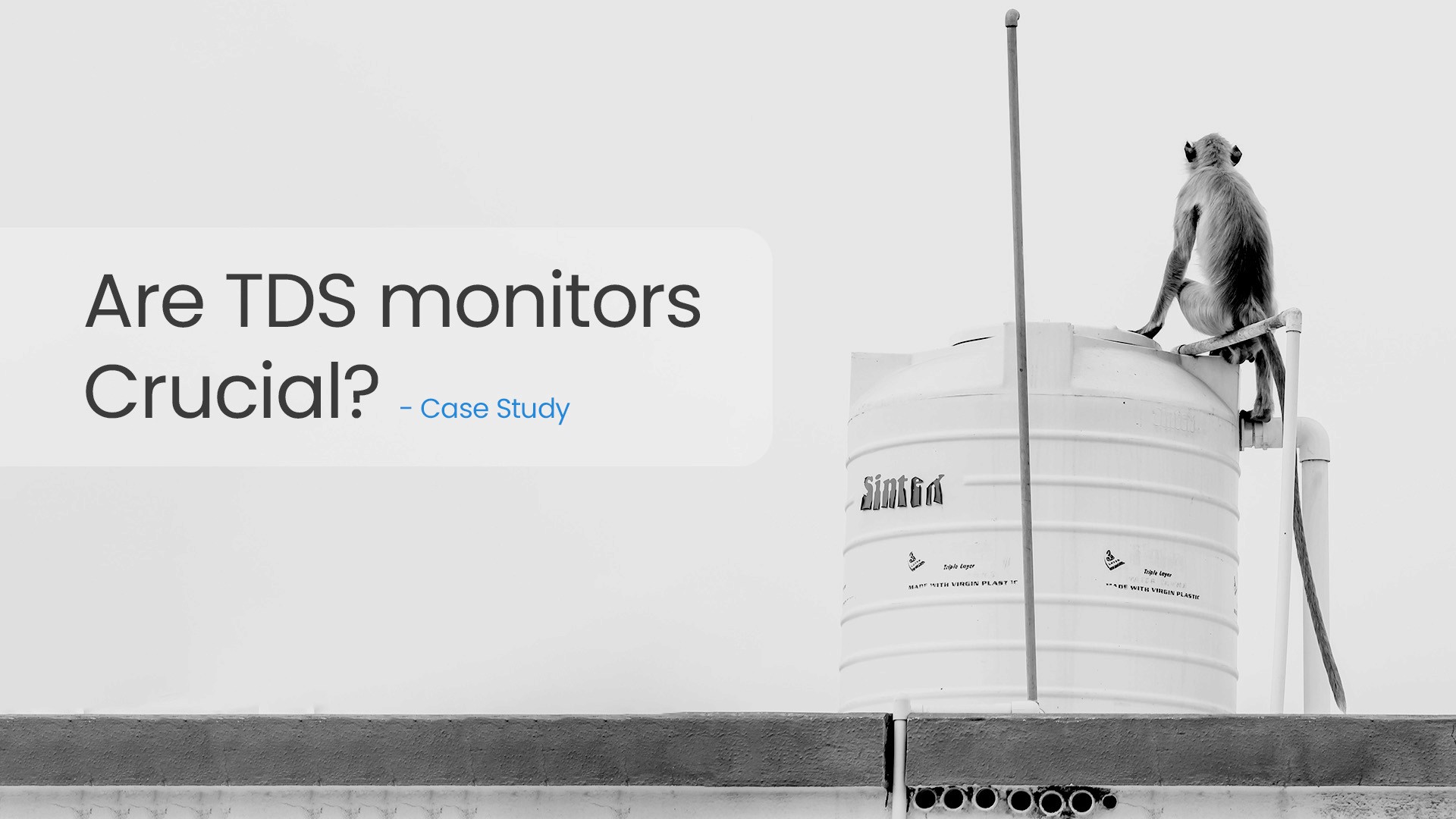 Why TDS monitoring is crucial for water tanks