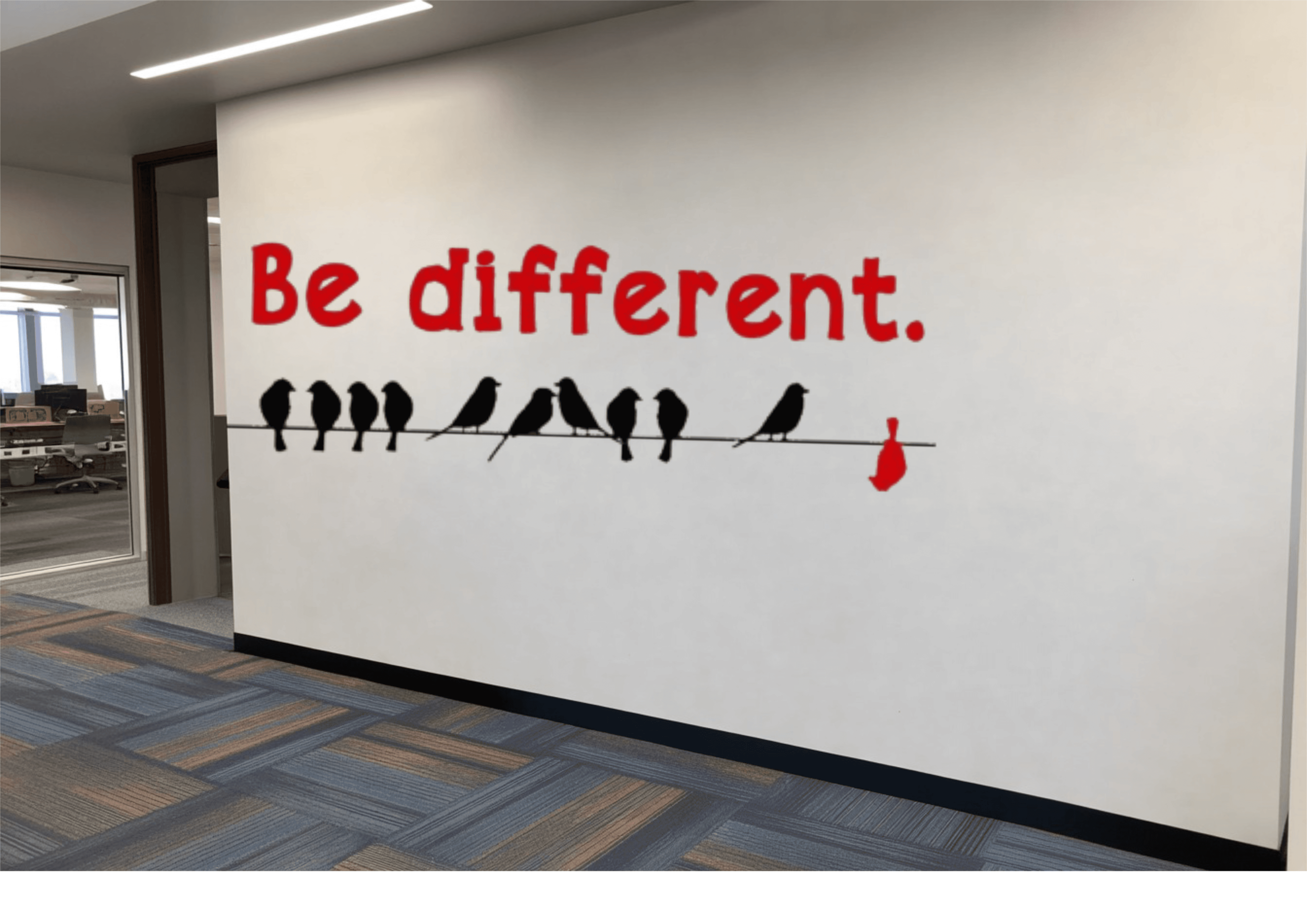 Single tree in a field with light rays.
