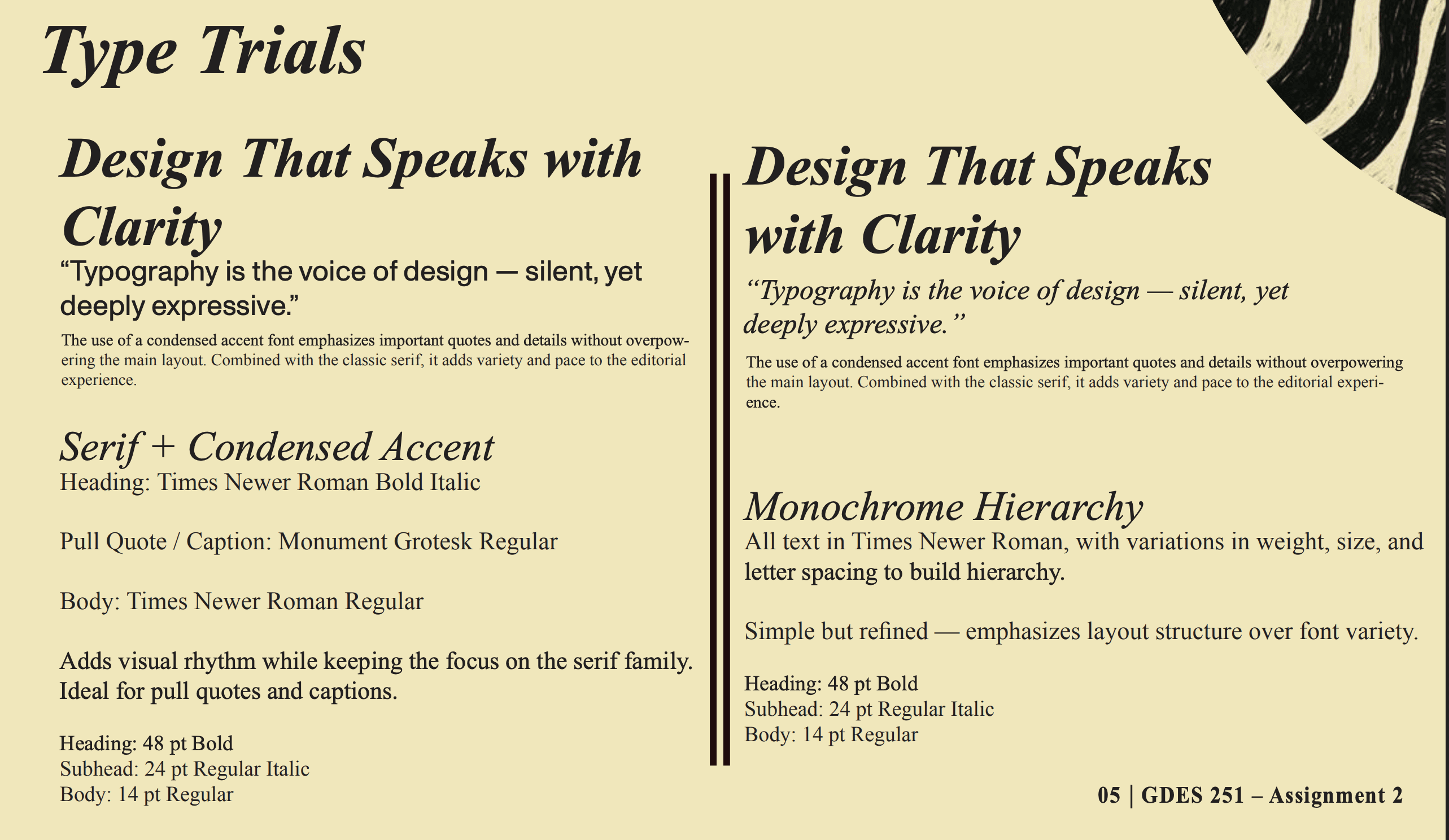 alt="Editorial magazine layout design for C Magazine type trails 1"