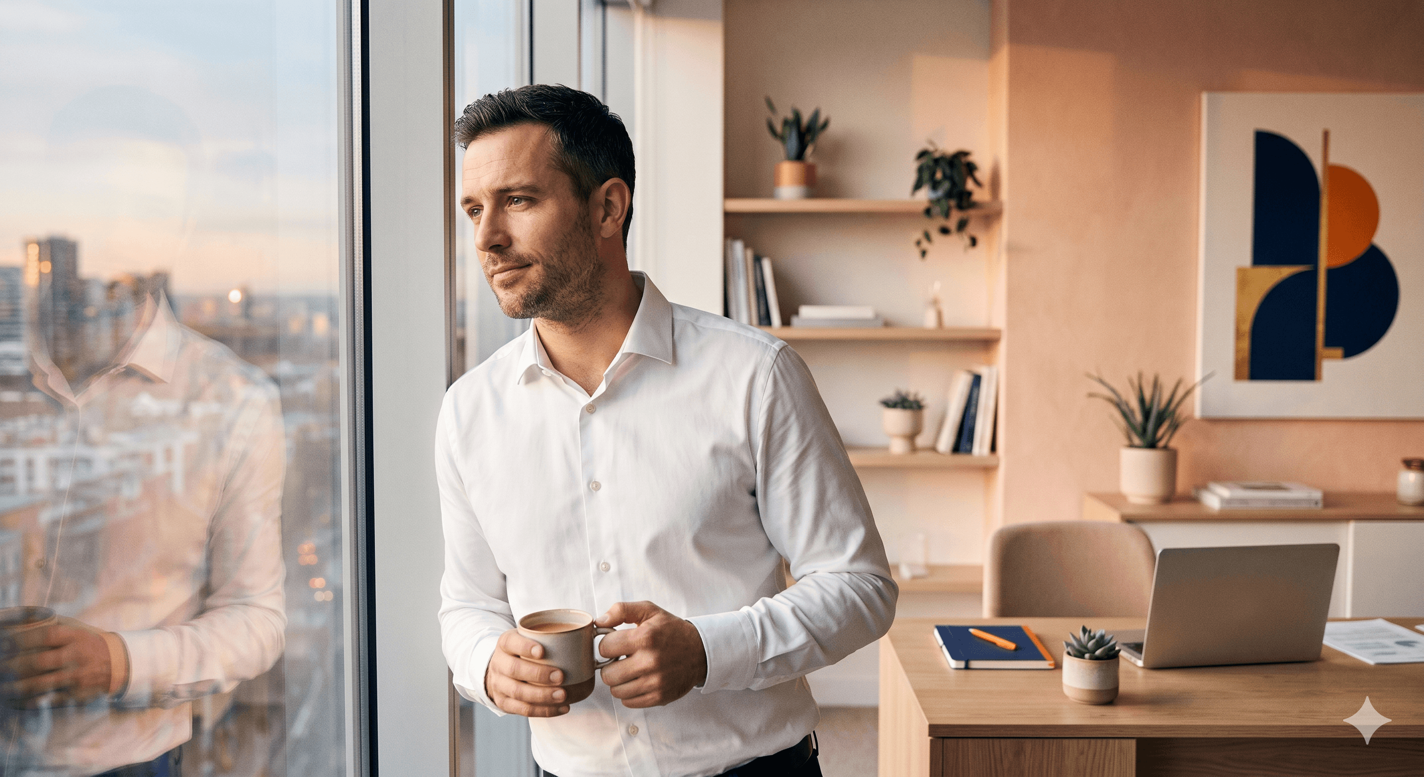 Salarié en réflexion après un burn-out envisageant un bilan de compétences pour retrouver du sens