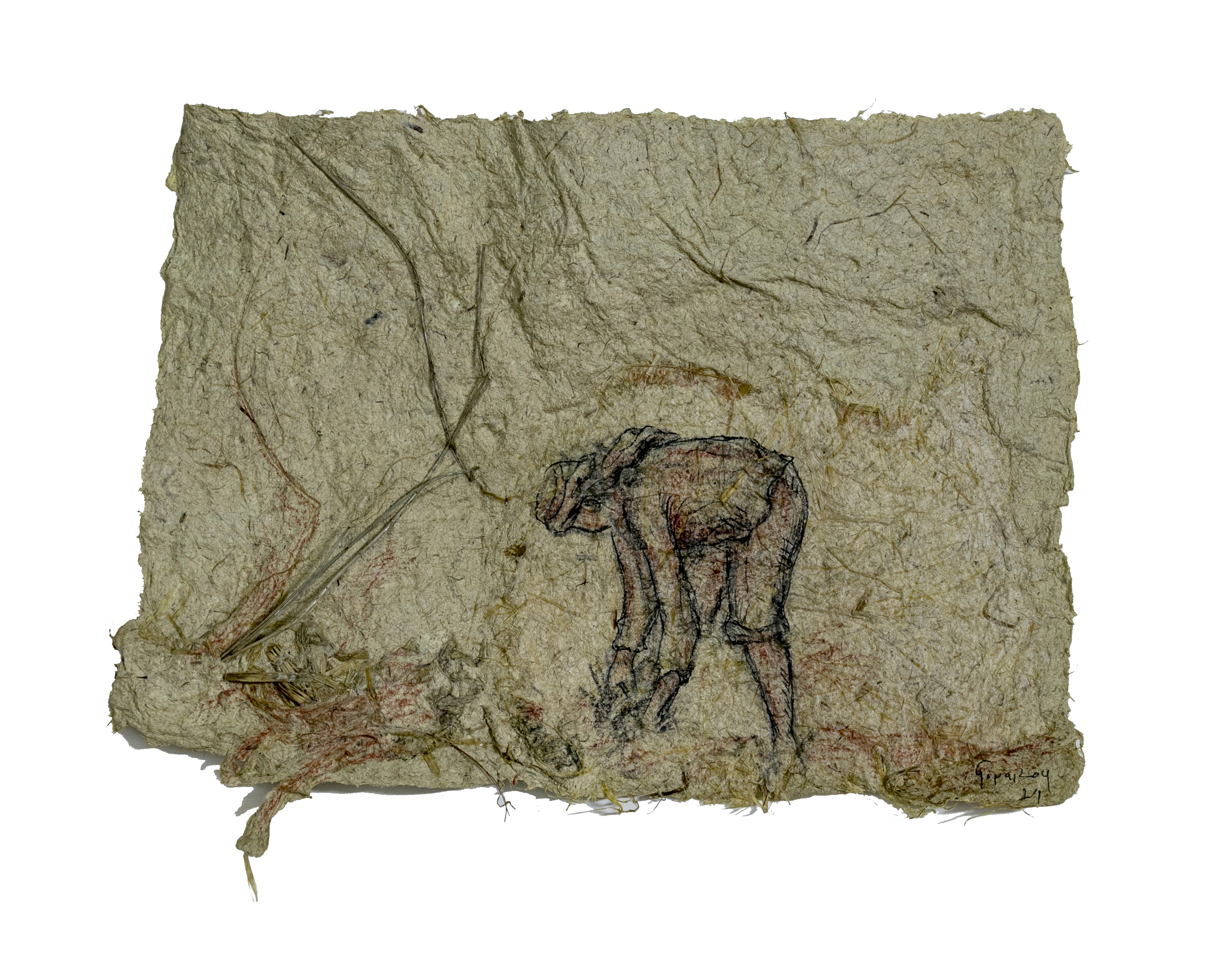 herd of sheep on road painting