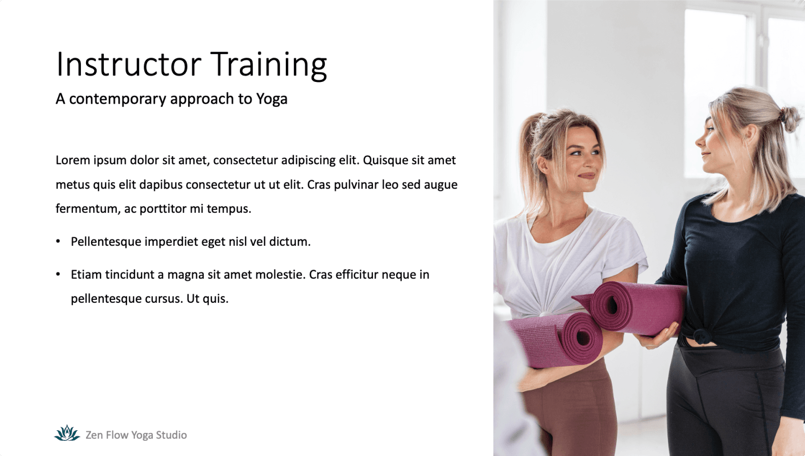 Text with Image Slide - Presentation Design Portfolio