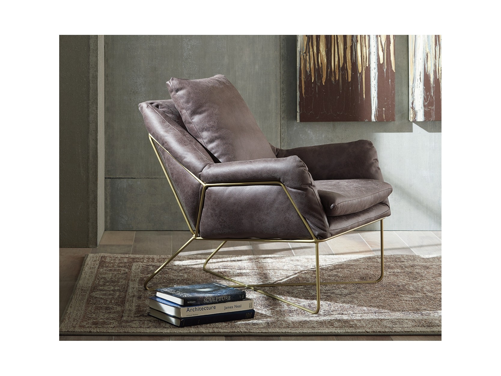 Crosshaven accent chair adds a stylish touch to home decor.