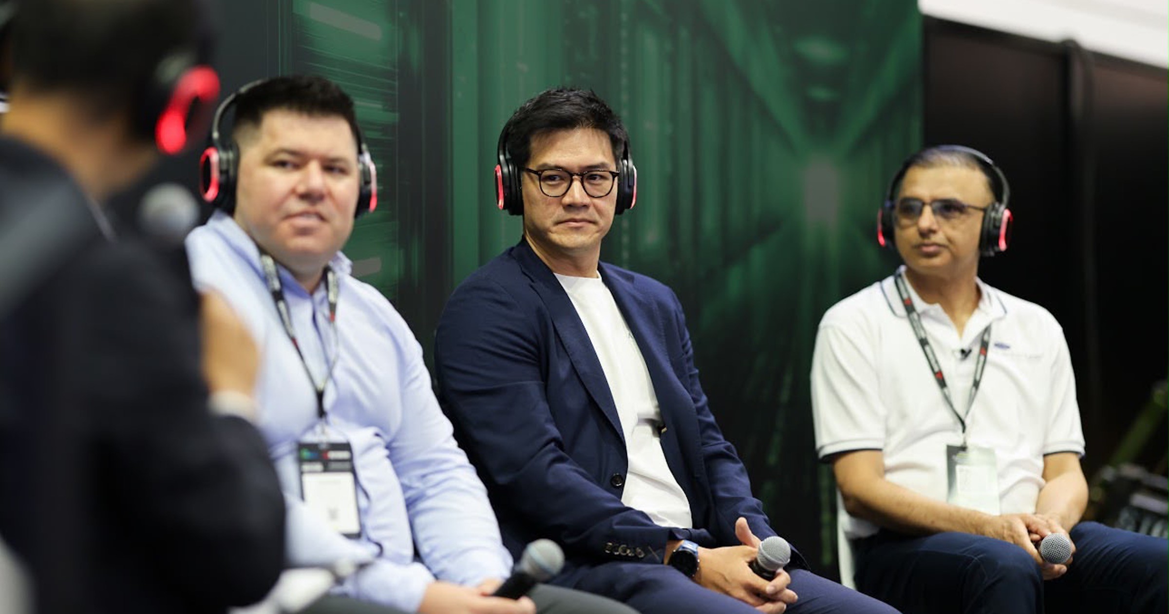 Nicholas Chia taking part in a panel discussion at Data Centre World Asia 2026