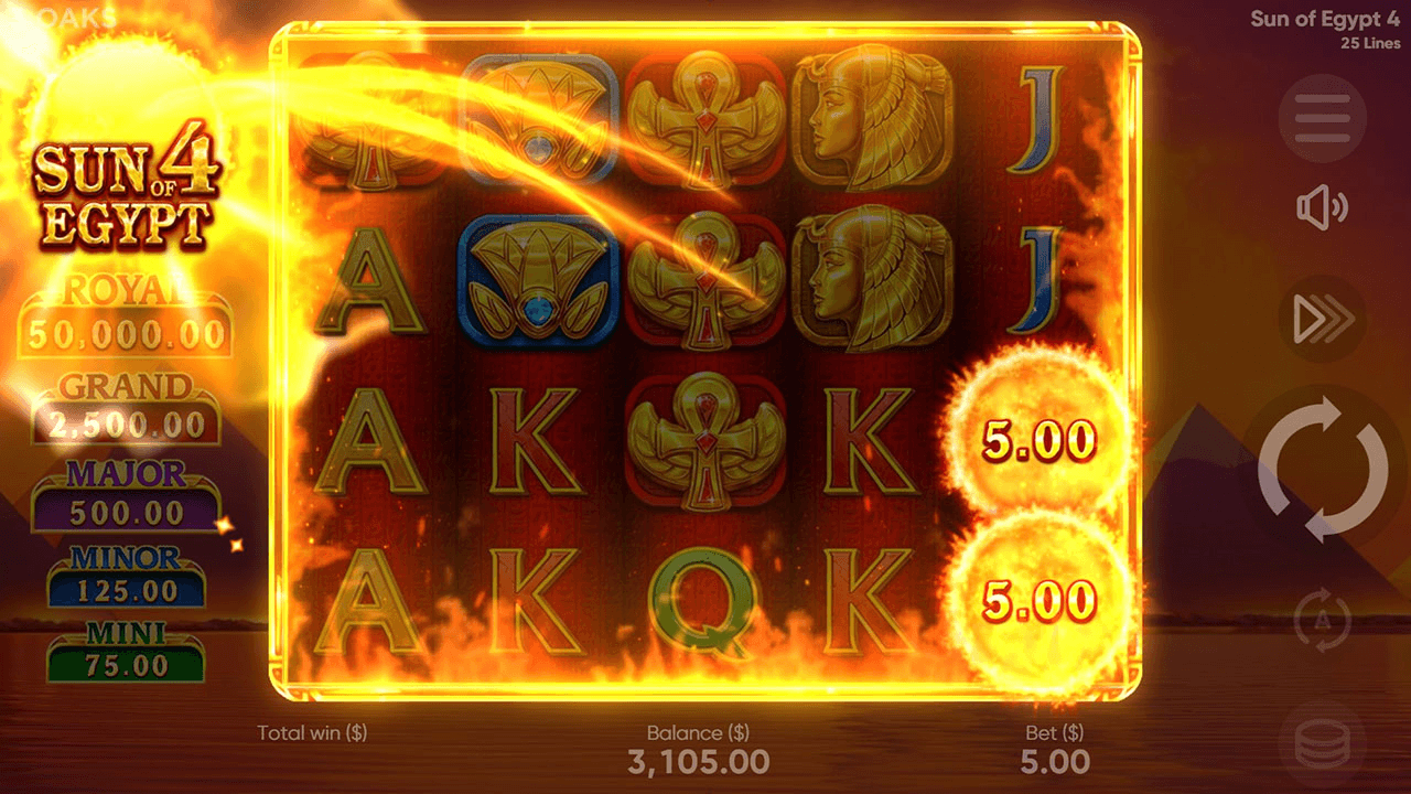 Sun of Egypt 4 - bonus officiel 3 Oaks Gaming