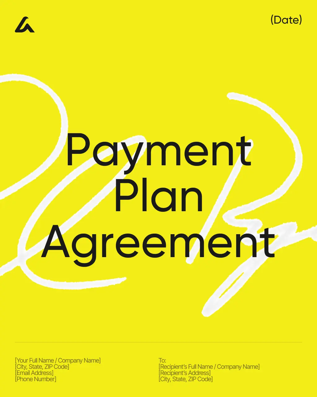 Payment Plan Agreement