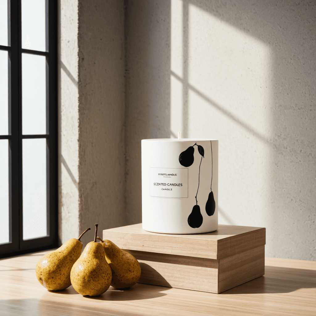 product photography of a box of scented candle