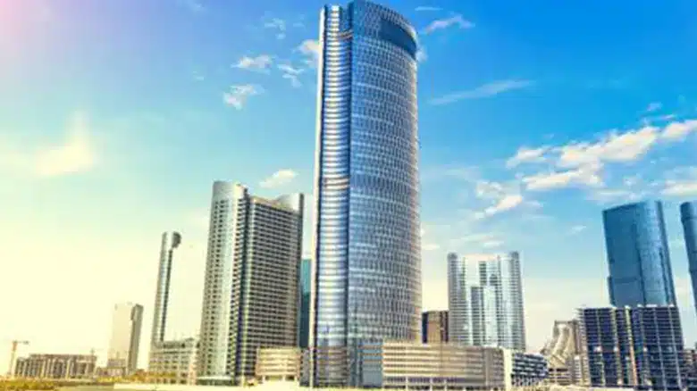 High-rise commercial tower in Al Reem Island, managed by professional real estate experts.