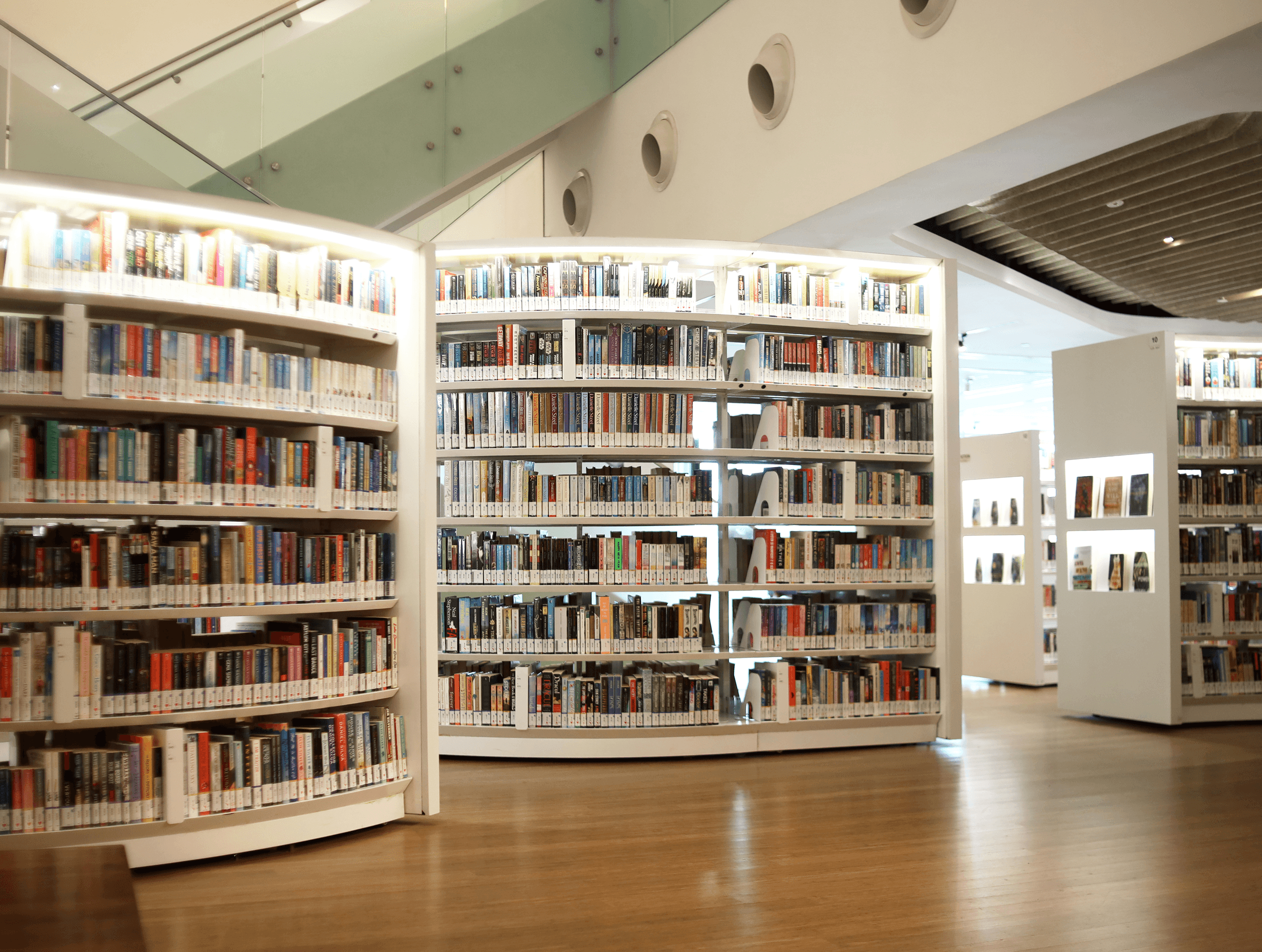 Modern interior library