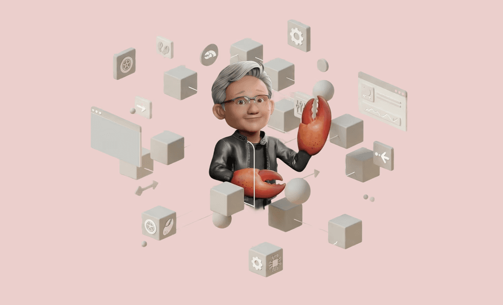 A 3D render of Jensen Huang