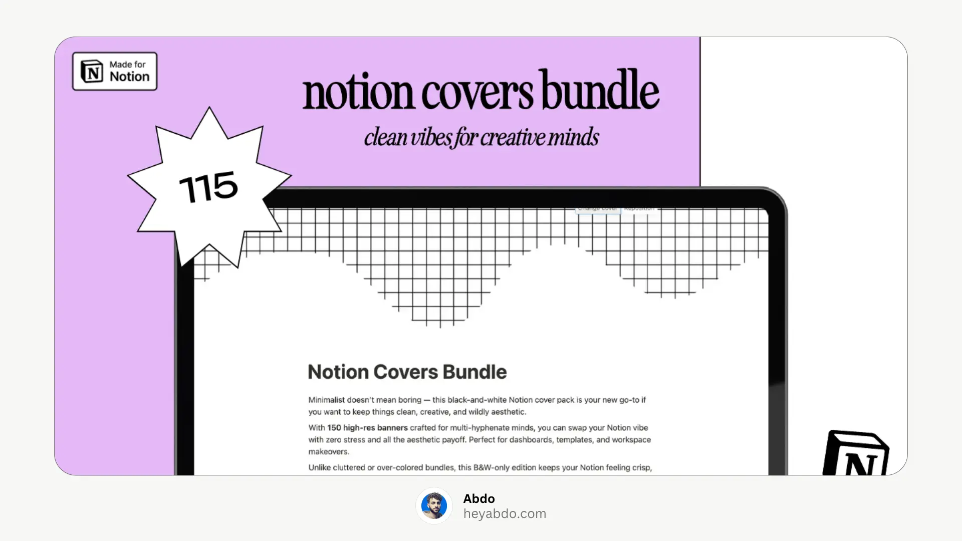 115 AESTHETIC NOTION COVERS