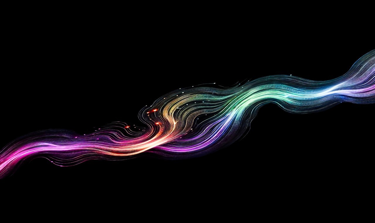 Dynamic picture of a cyclist riding downhill