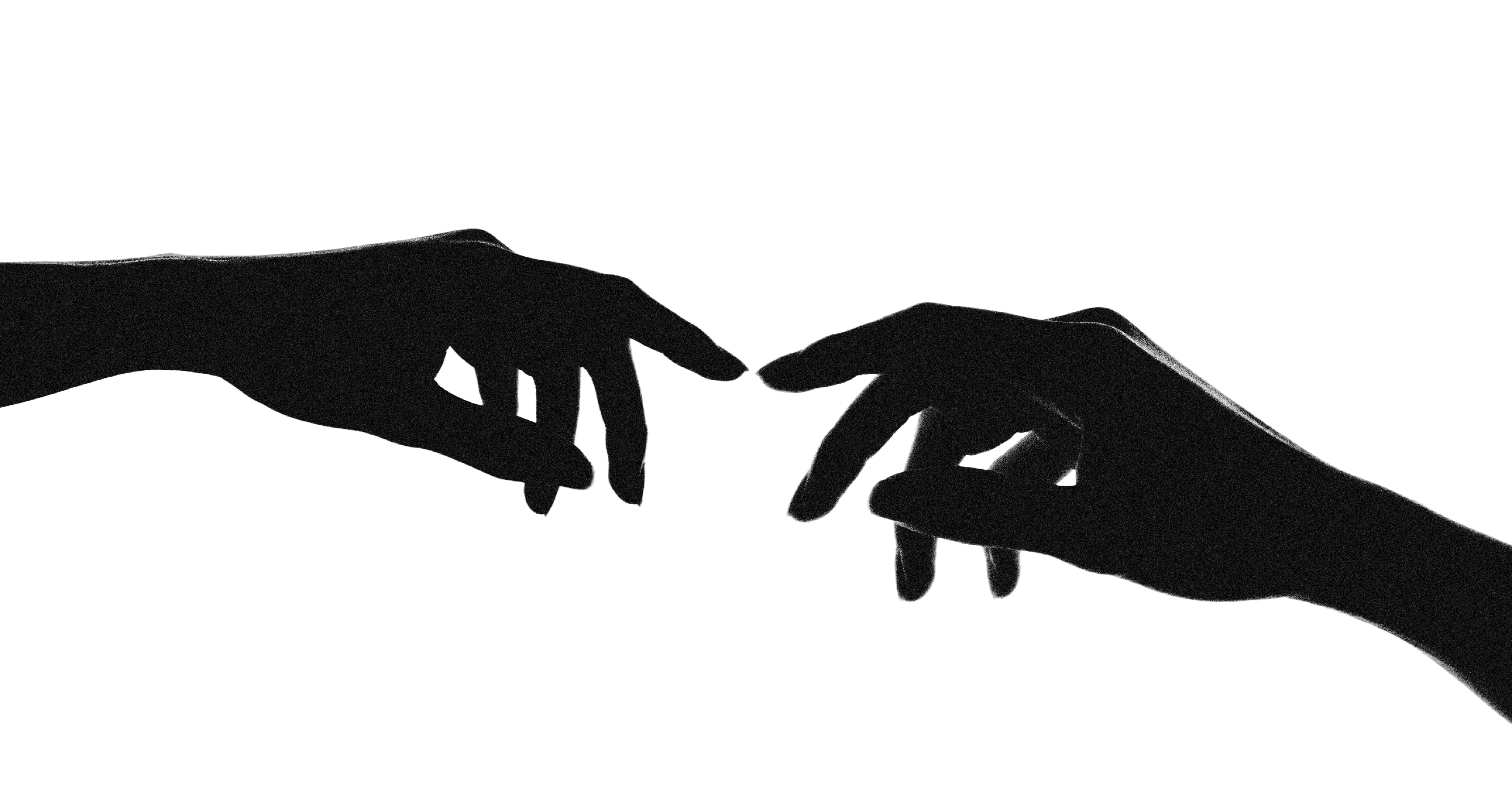 Abstract contact visual representing collaboration and digital experience design