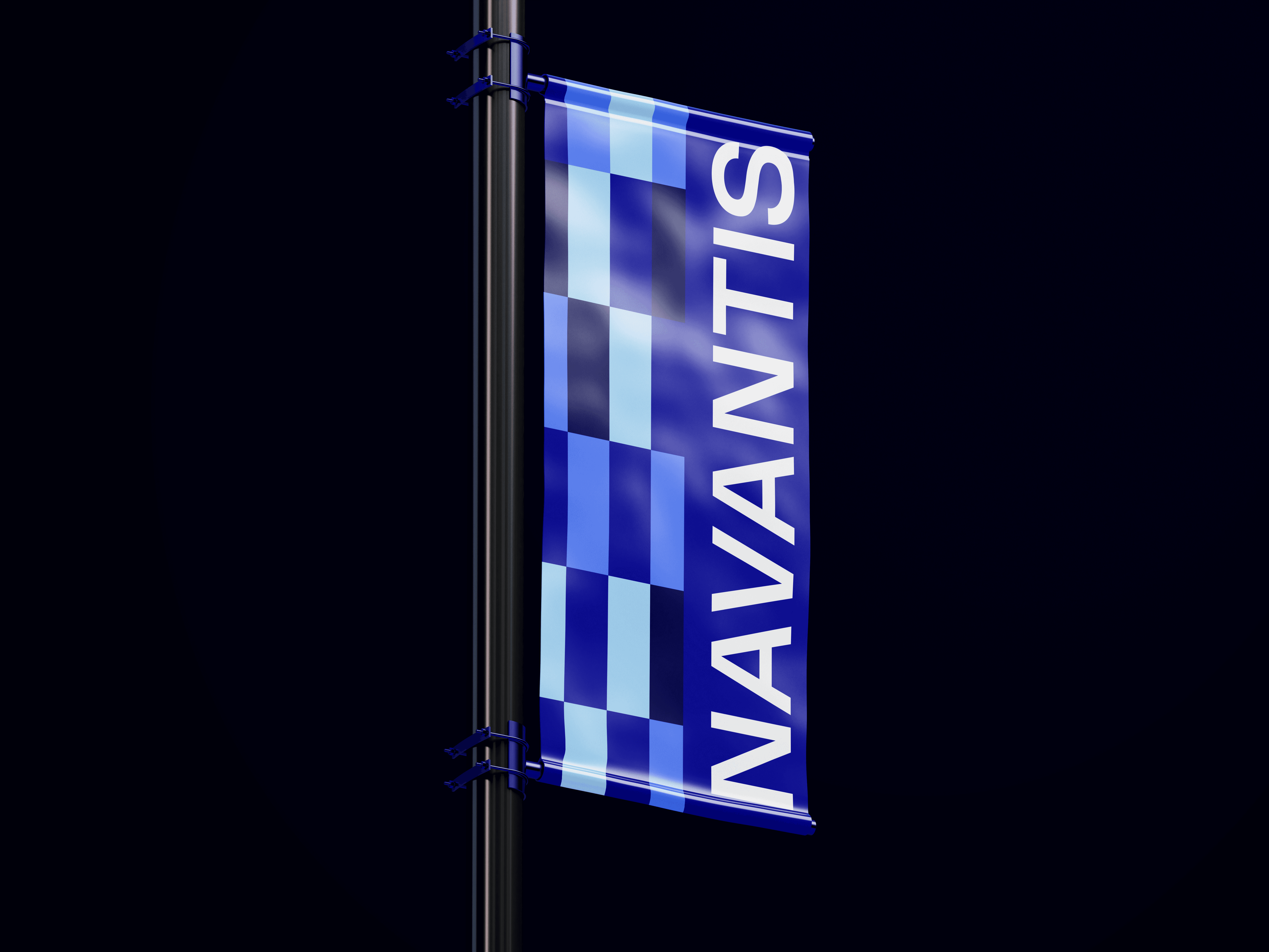 Streetside billboard with flyposters of the Batch.Works brand and illustrations