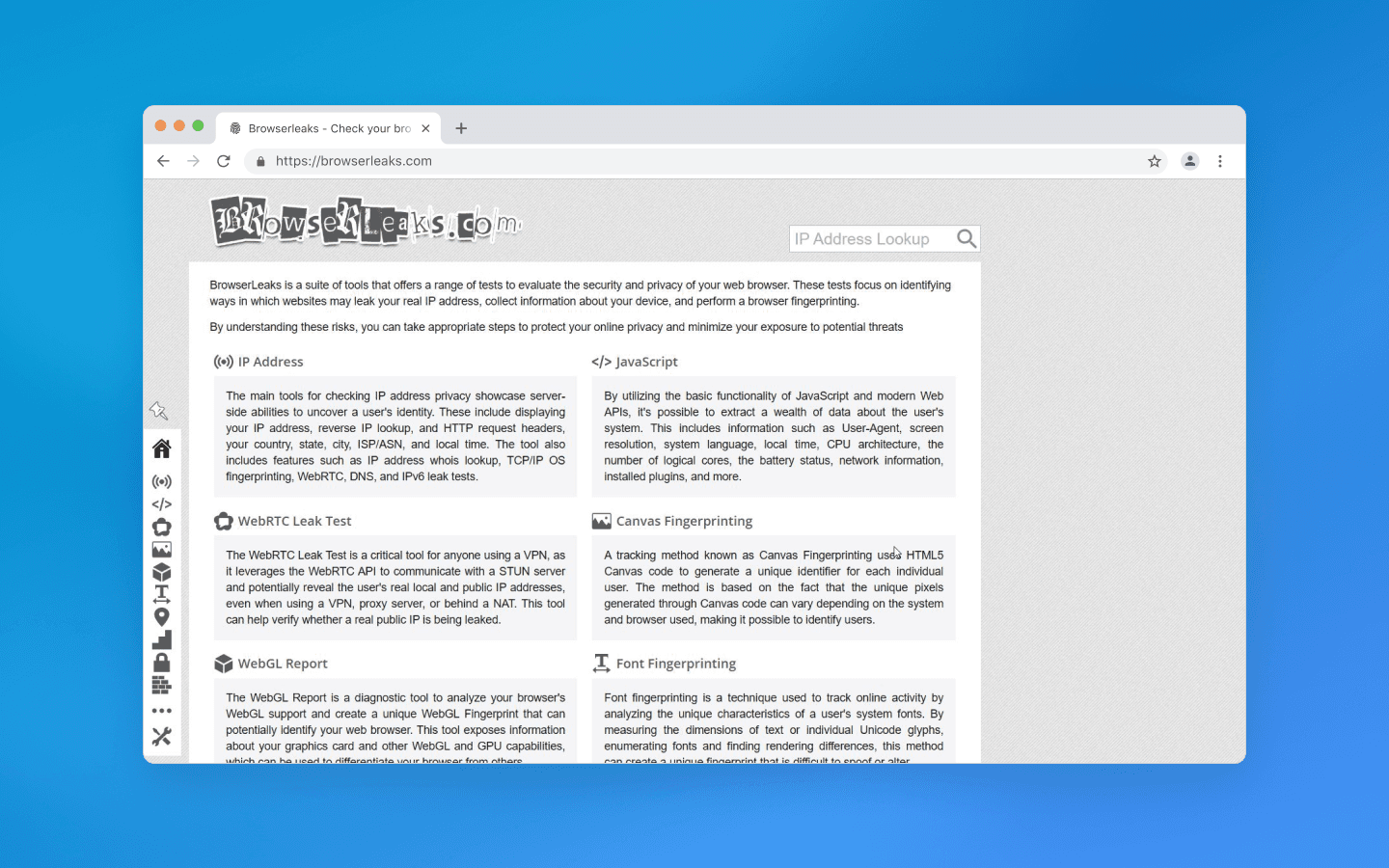 BrowserLeaks and hardware entropy