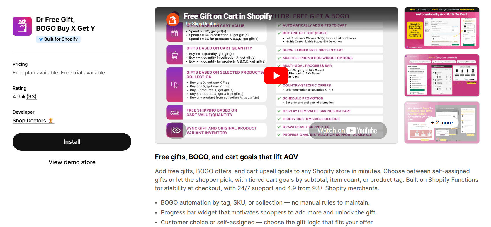 Dr Free Gift, BOGO Buy X Get Y on the Shopify App Store