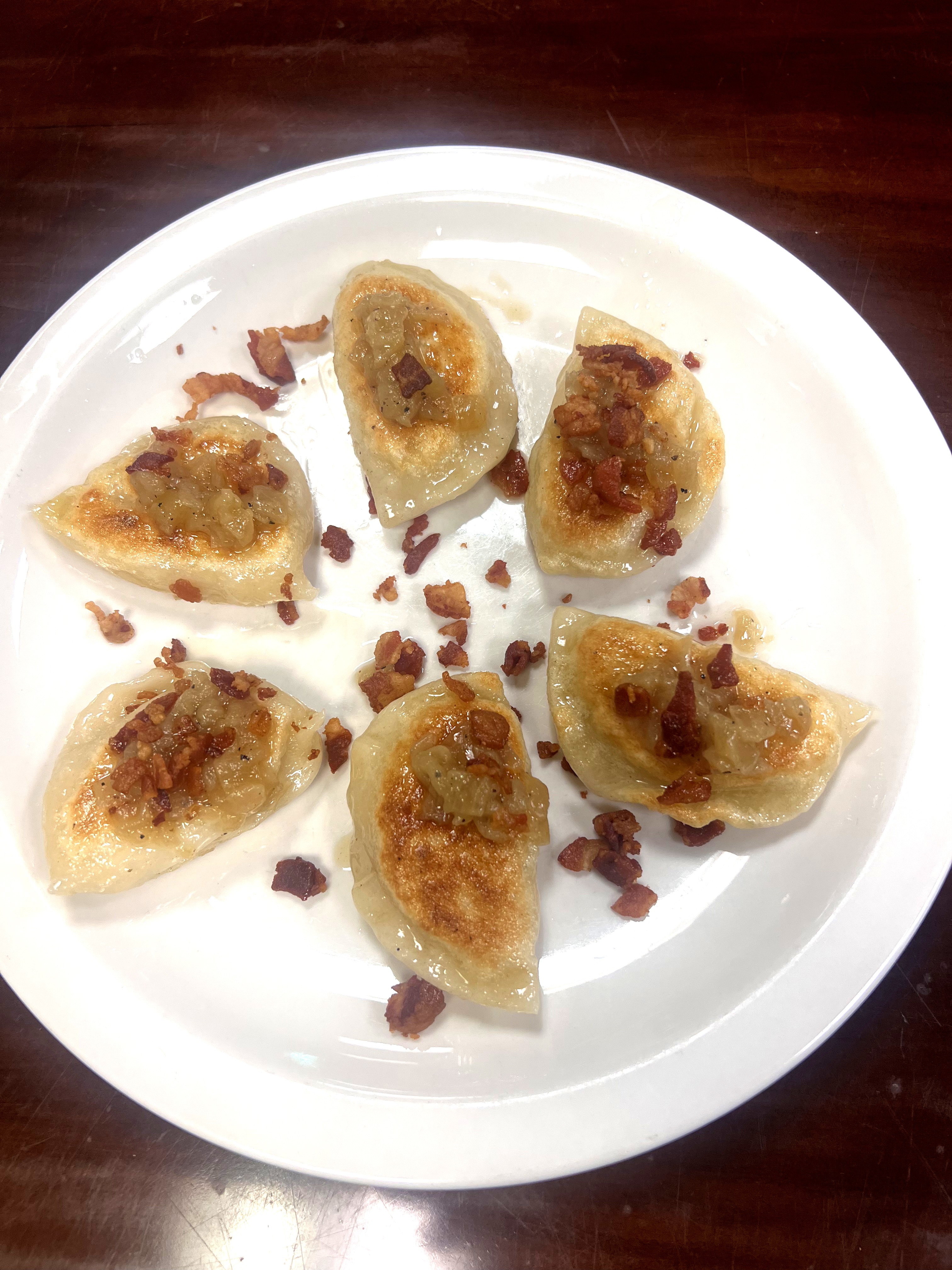 Potato cheese and onion Pierogi (V) in Tulsa