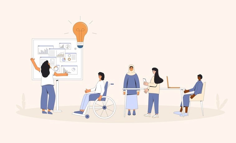 A visual representation of the importance of DEI in hiring practices.