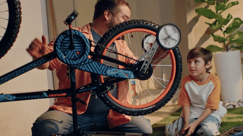 Hero frame from Home Depot campaign produced by Antimateria Films, capturing detailed production design, natural performances, and crafted cinematic depth.