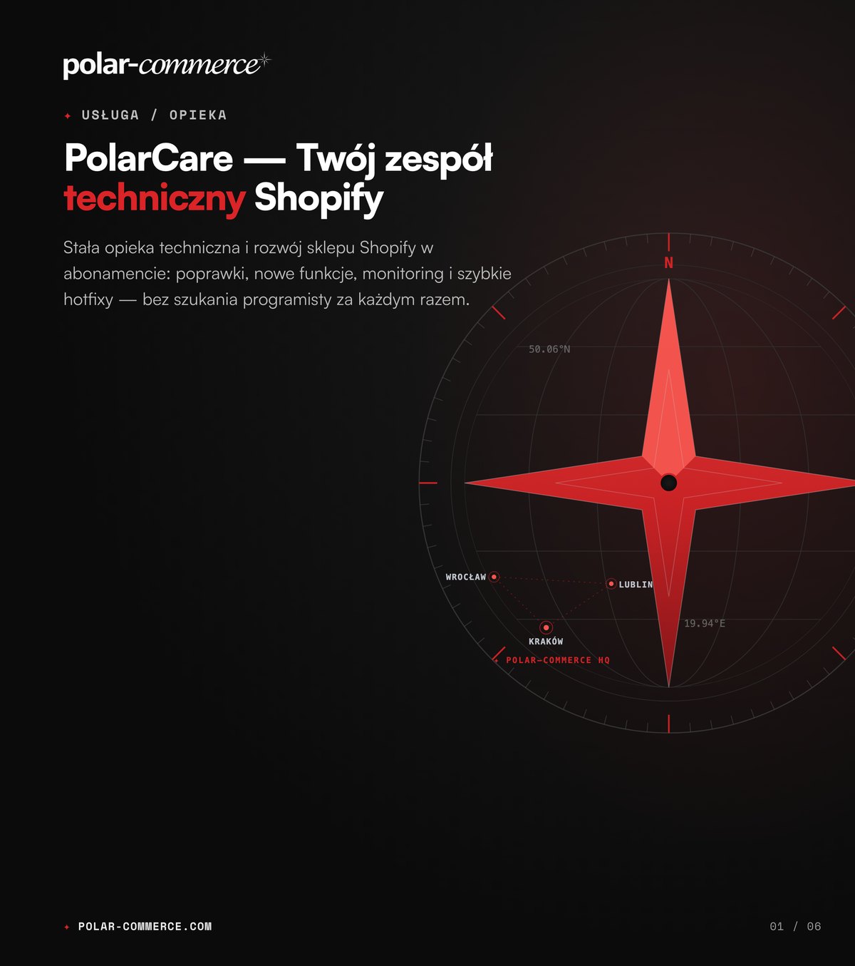 PolarCare — Twój zespół techniczny Shopify