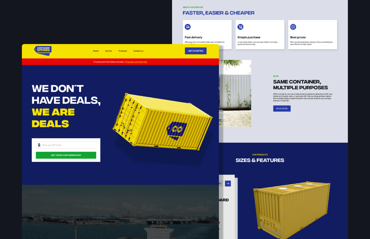 Project showcase laptop mockup