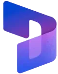 A square object with a bright blue surface.