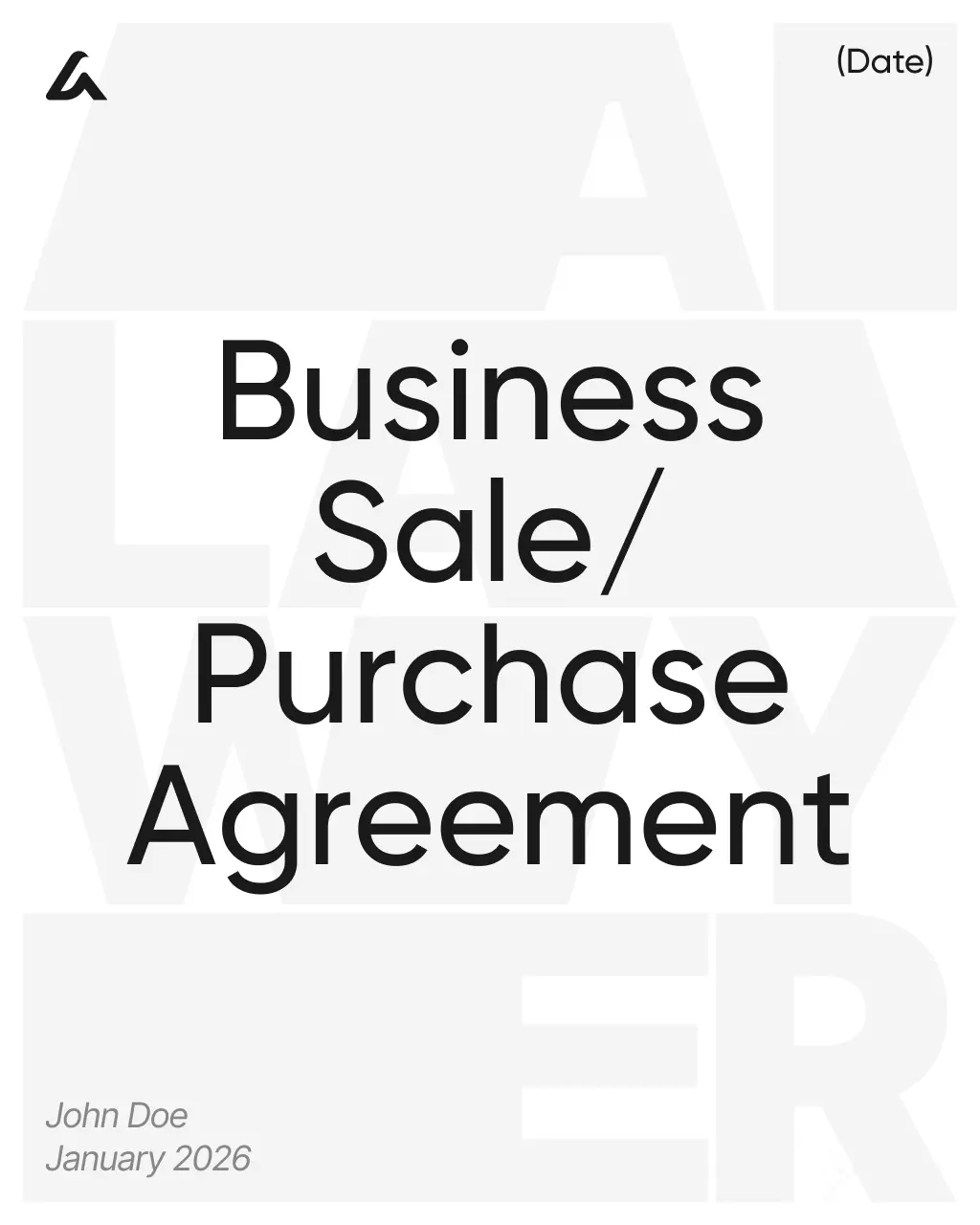 Business Sale/Purchase Agreement