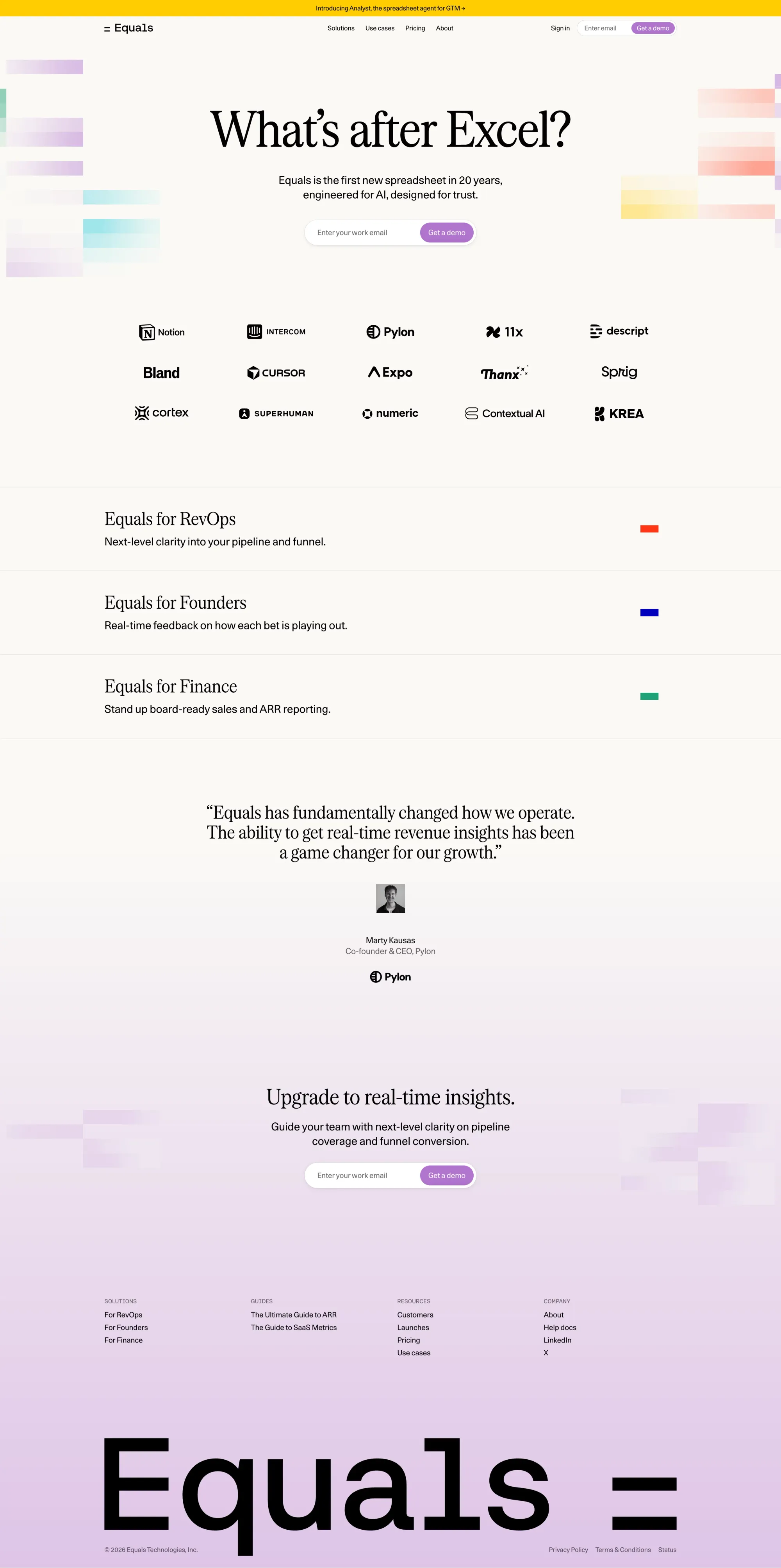 GTM analytics portfolio page screenshot showcasing Marketing and Tech design