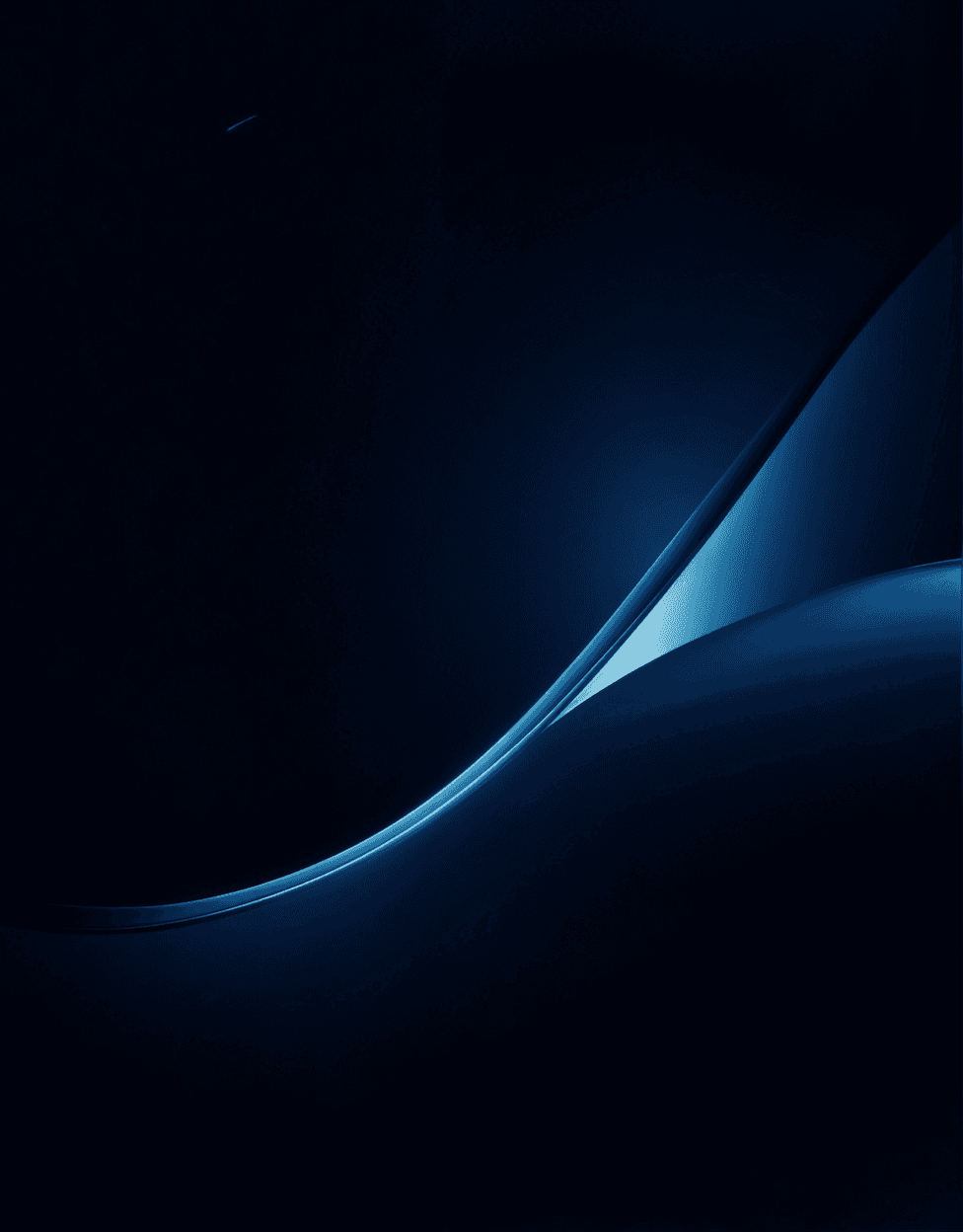 Abstract animation with smooth, flowing lines in shades of blue against a dark background, creating a dynamic effect.