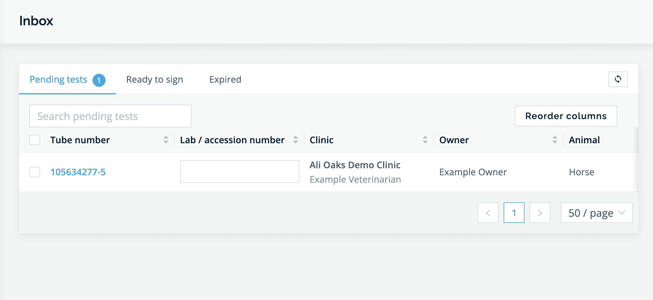 Veterinarian CVI create screen