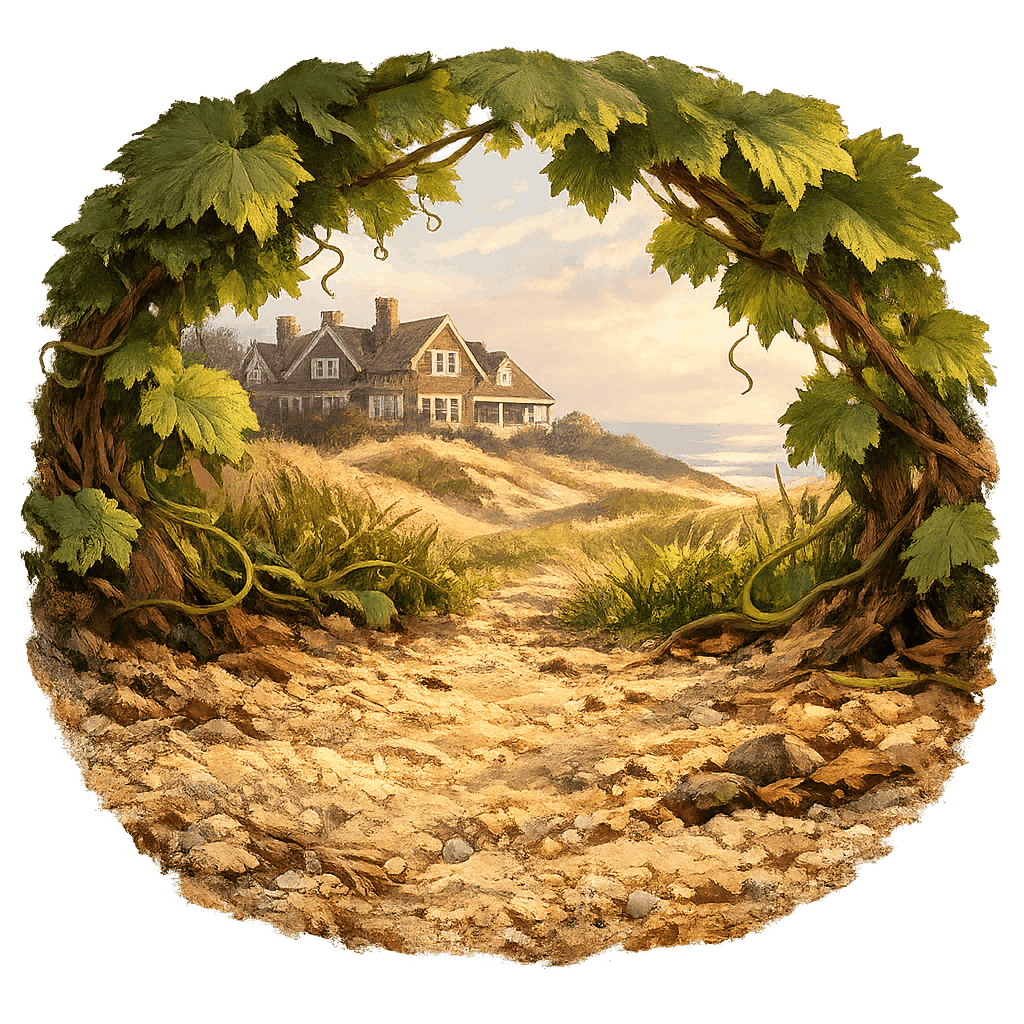 Detailed graphic of the South Fork wine region.