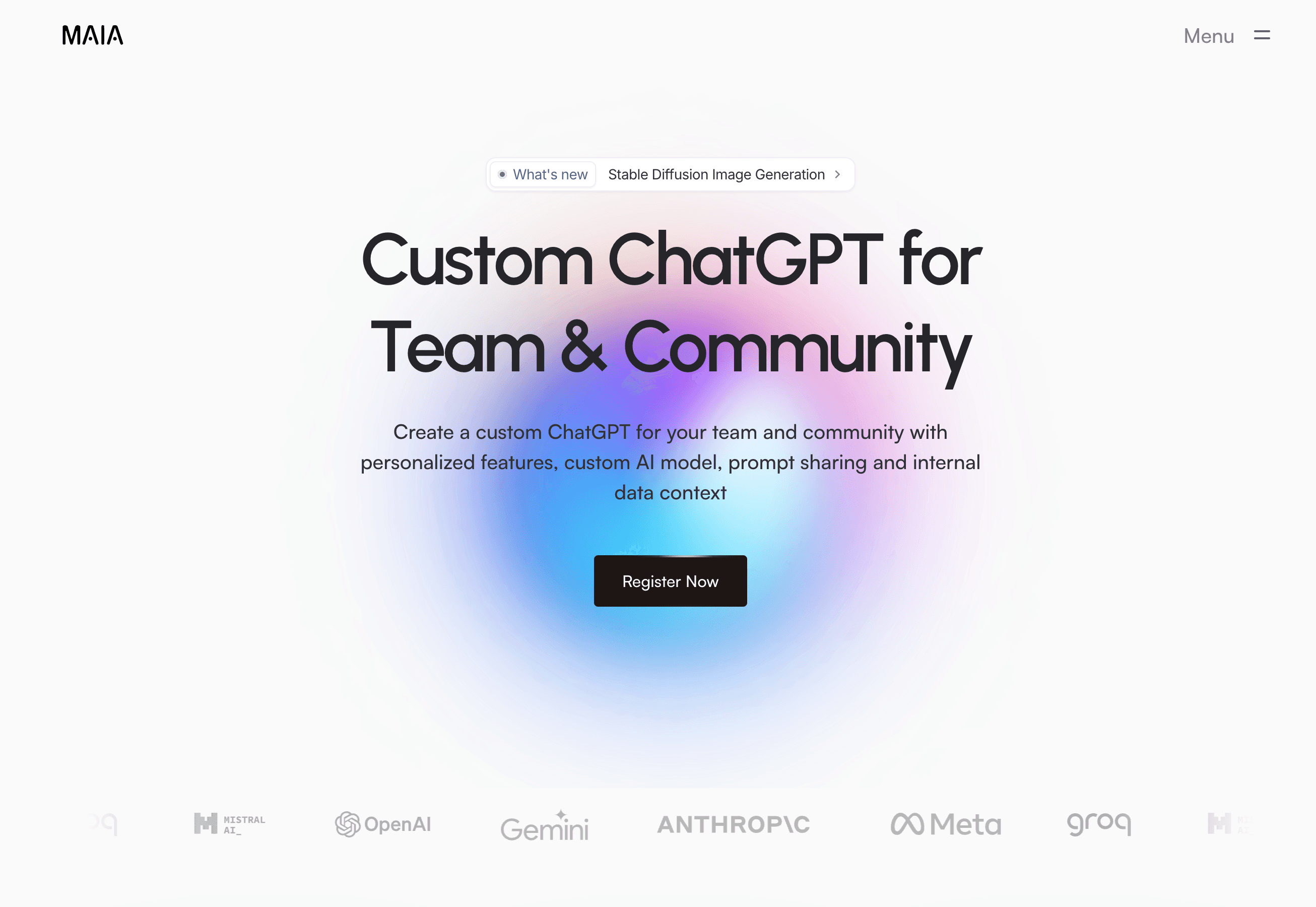MAIA - Custom ChatGPT for Teams & Communities