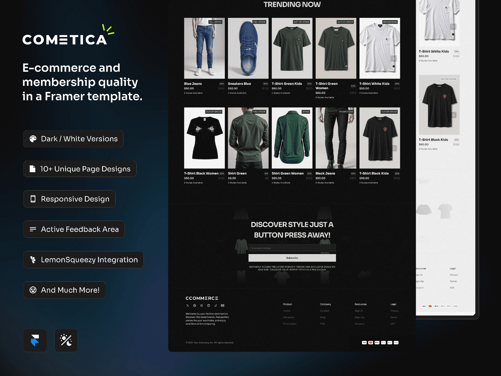 Top 10 Free Ecommerce Templates - Cometica