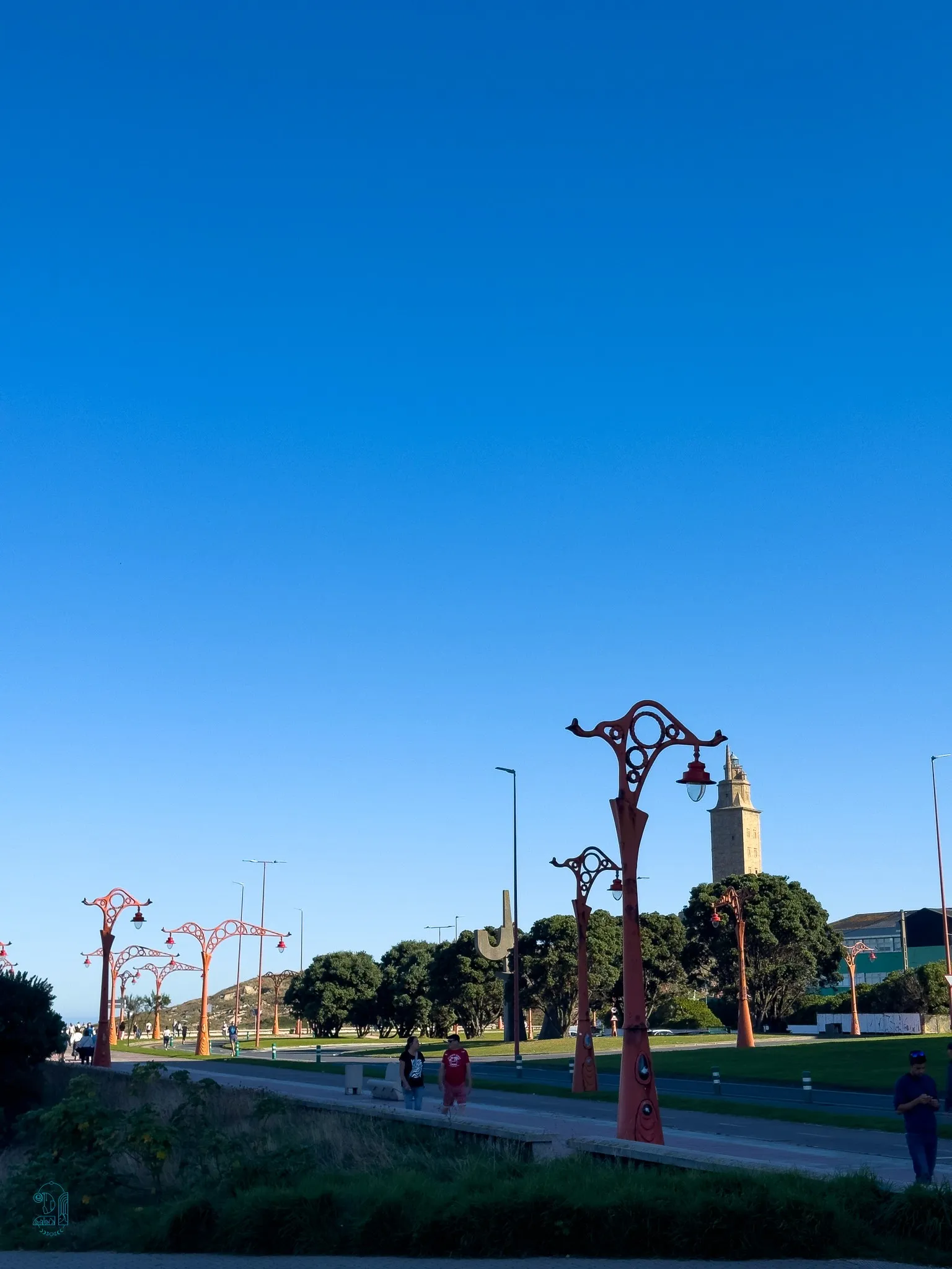 route avec décoration