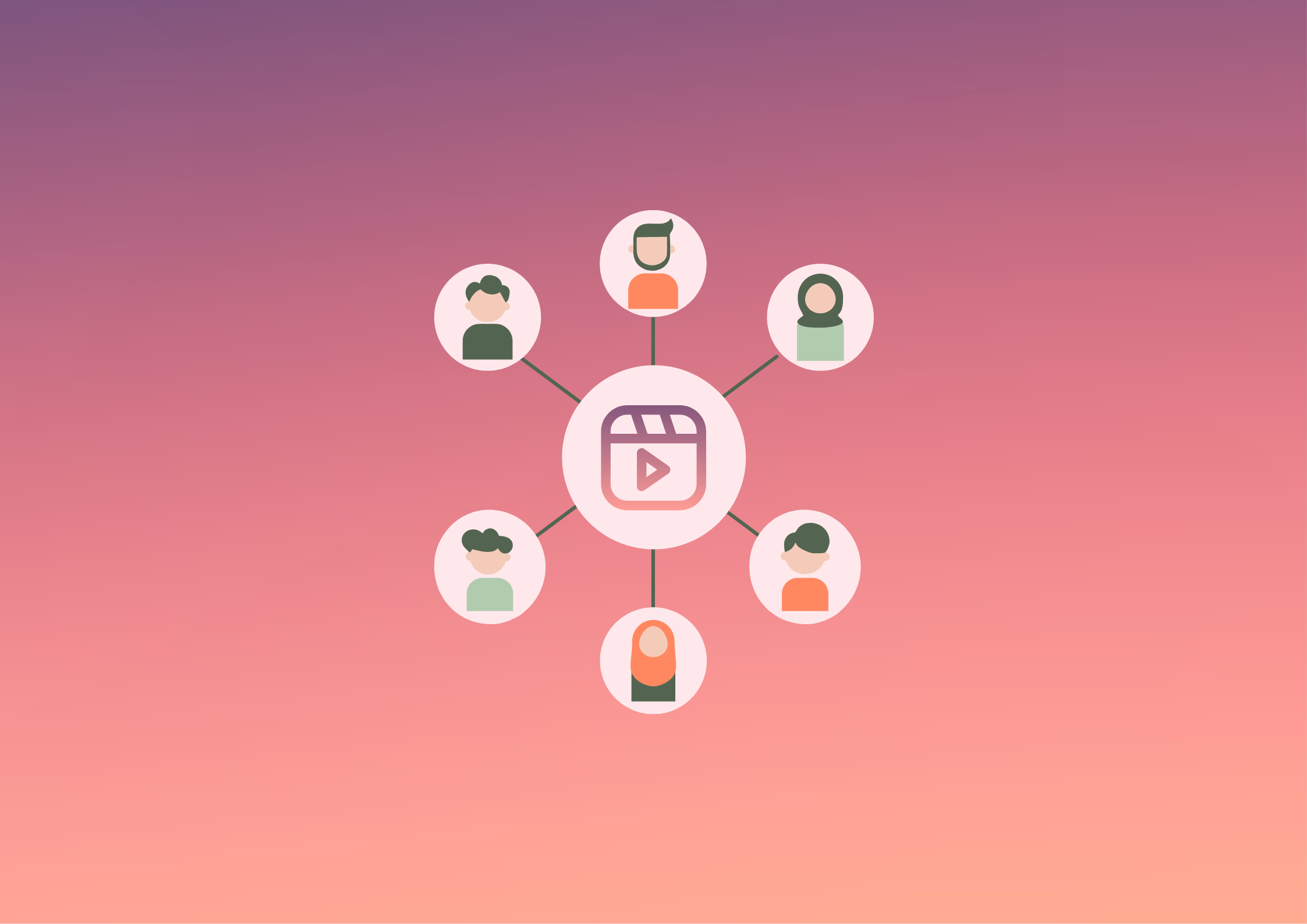 Biznes na Insta – ikona rolki połączona z awatarami użytkowników. Rolki jako narzędzie zwiększające zasięgi i budujące społeczność.