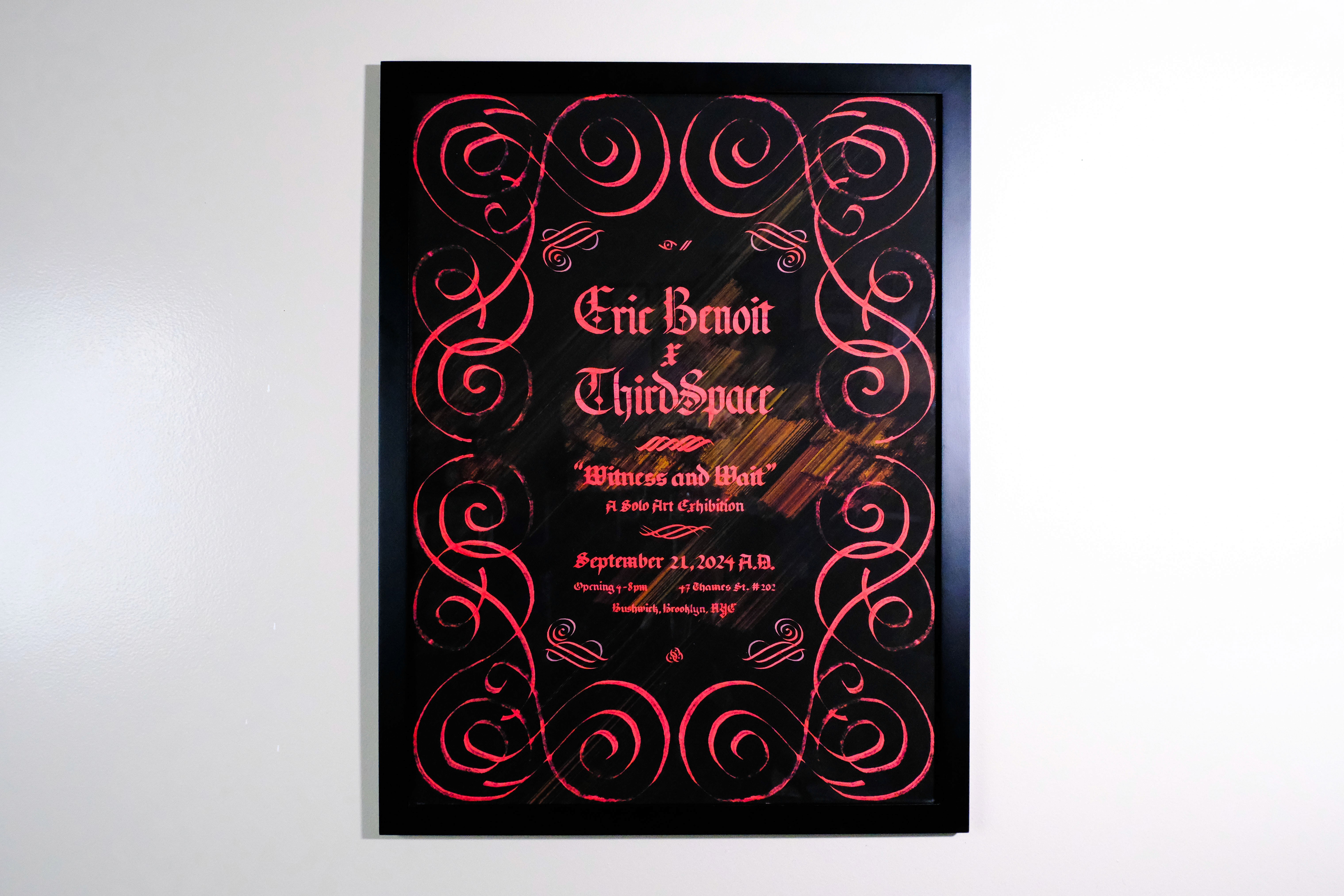 Witness and Wait exhibition poster