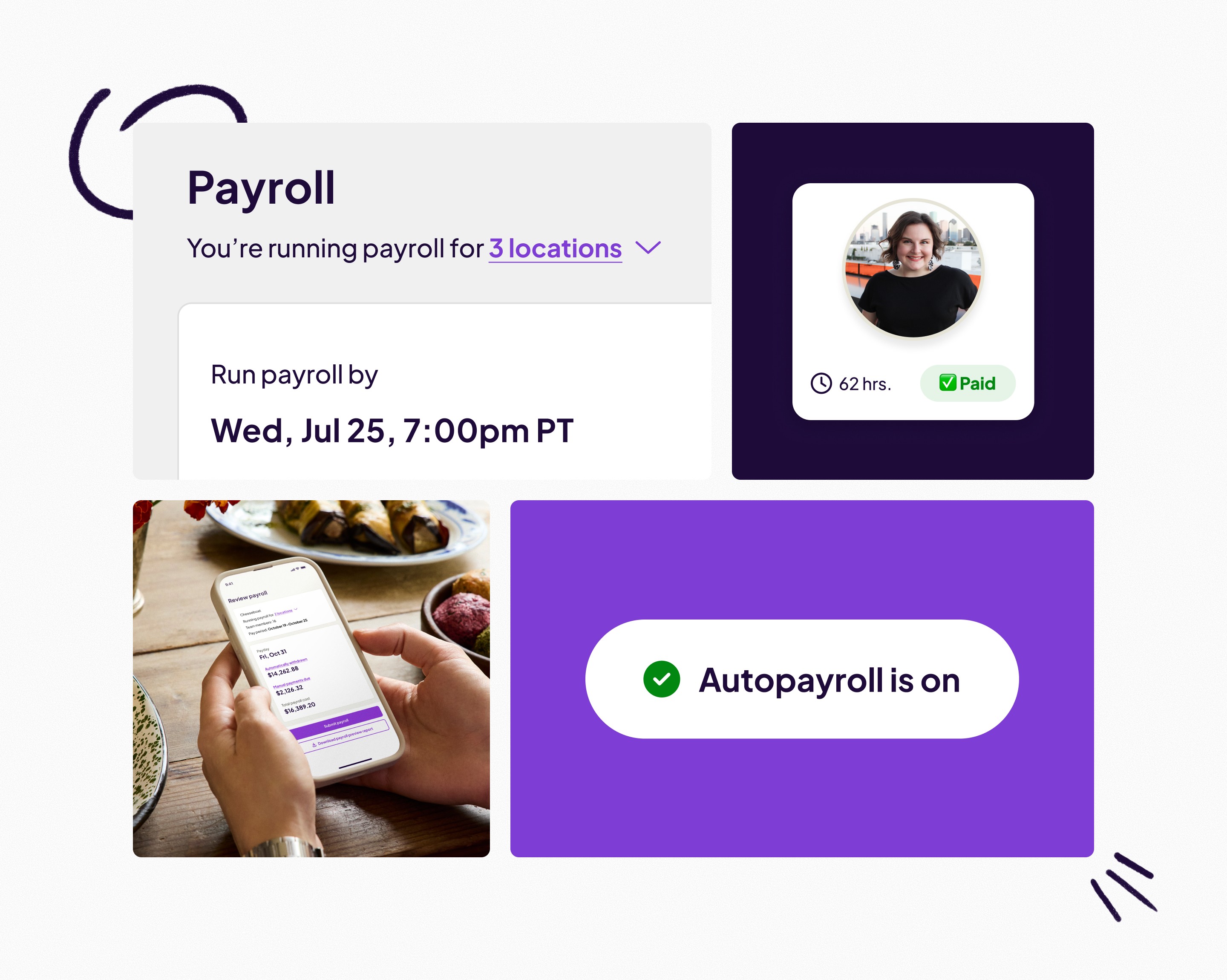 purple white and orange light